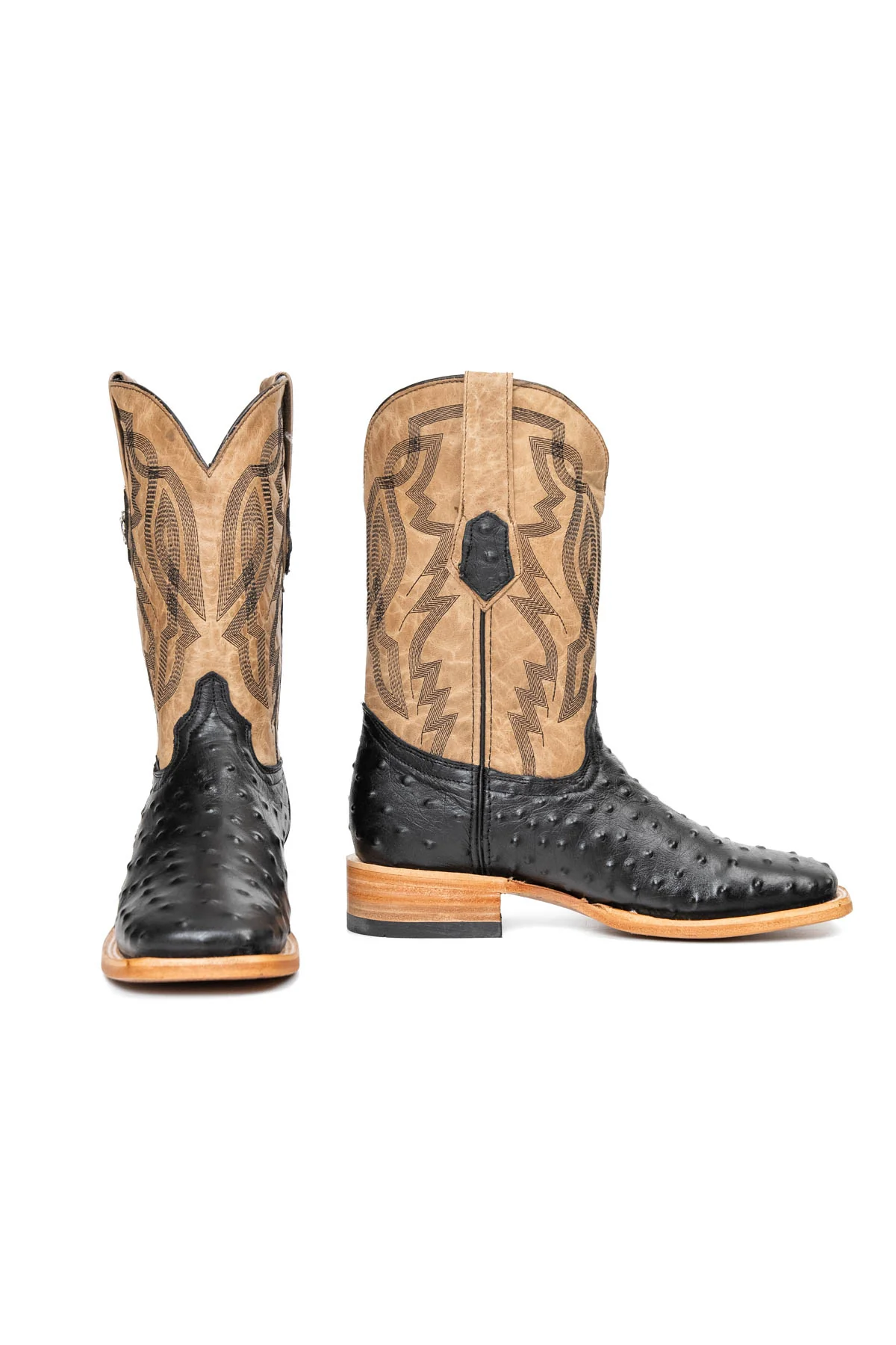 Renegate Ostrich Square Toe Cowboy Boot - Image 26