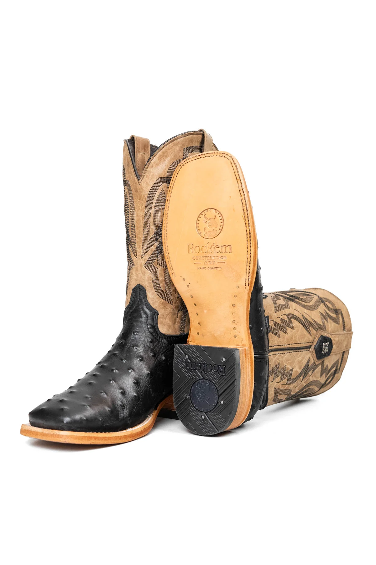 Renegate Ostrich Square Toe Cowboy Boot - Image 27