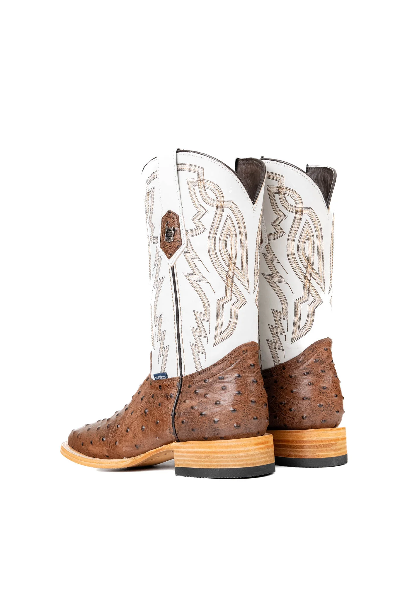 Renegate Ostrich Square Toe Cowboy Boot - Image 3