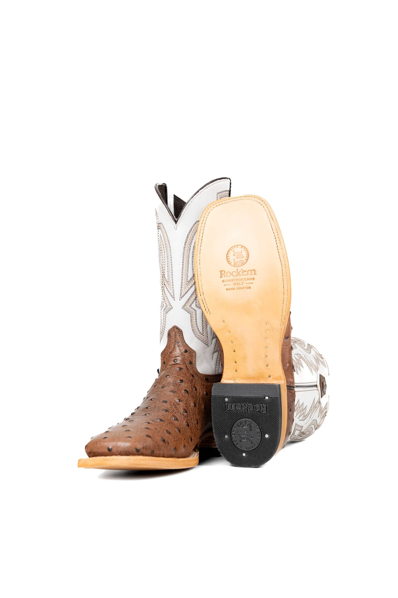 Renegate Ostrich Square Toe Cowboy Boot - Image 4