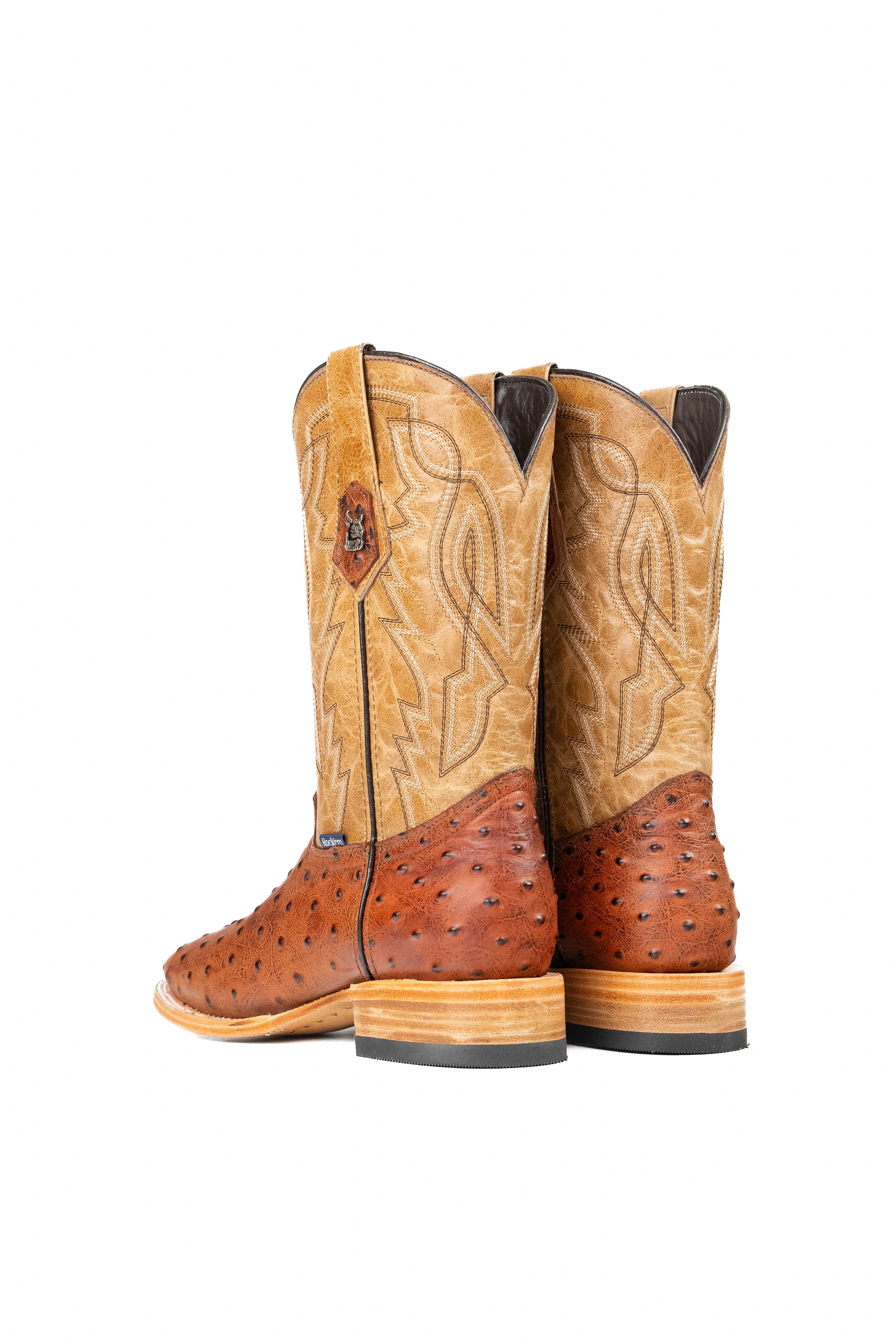 Renegate Ostrich Square Toe Cowboy Boot - Image 8