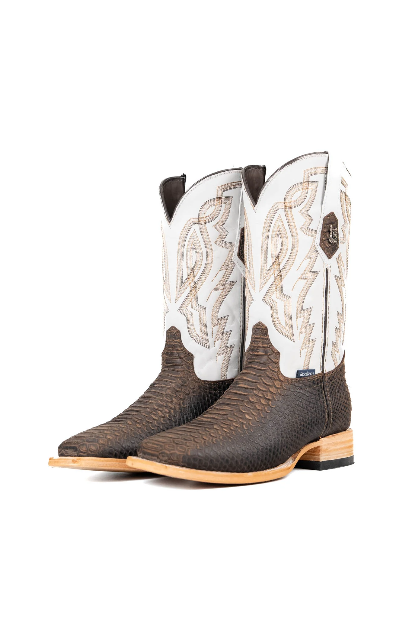 Renegate Python Square Toe Cowboy Boot - Image 11
