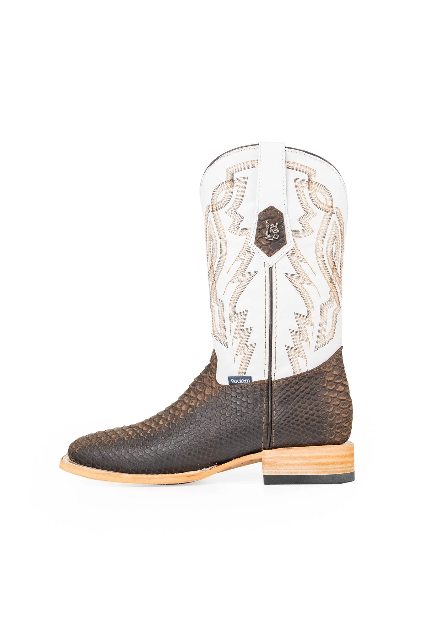 Renegate Python Square Toe Cowboy Boot - Image 12