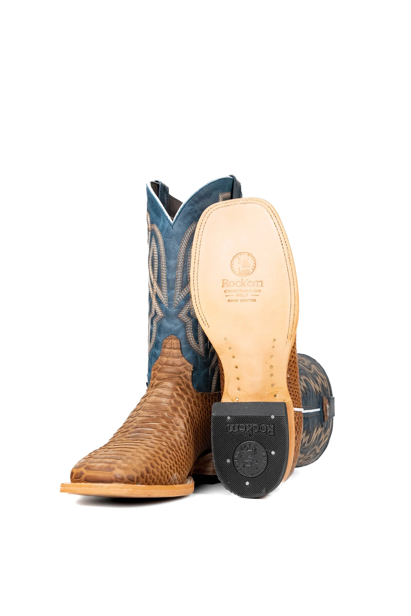 Renegate Python Square Toe Cowboy Boot - Image 19