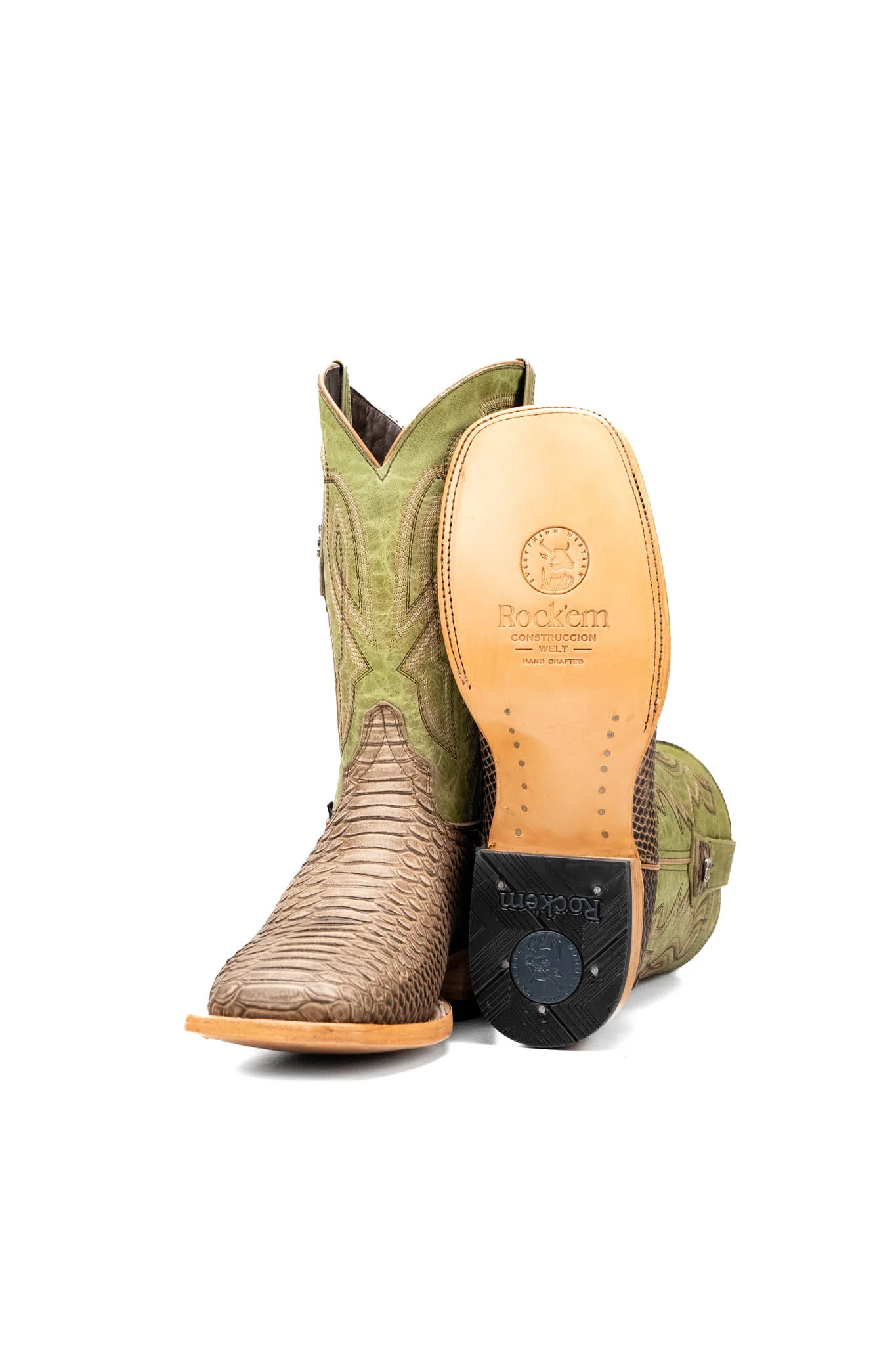 Renegate Python Square Toe Cowboy Boot - Image 30