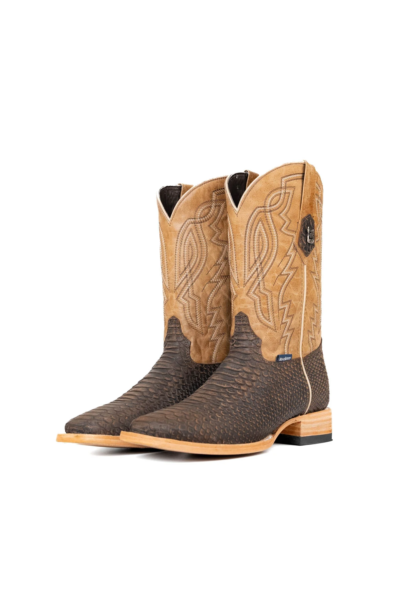 Renegate Python Square Toe Cowboy Boot - Image 6