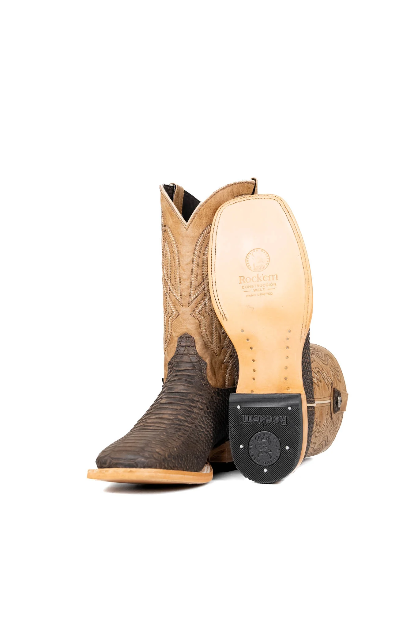 Renegate Python Square Toe Cowboy Boot - Image 9