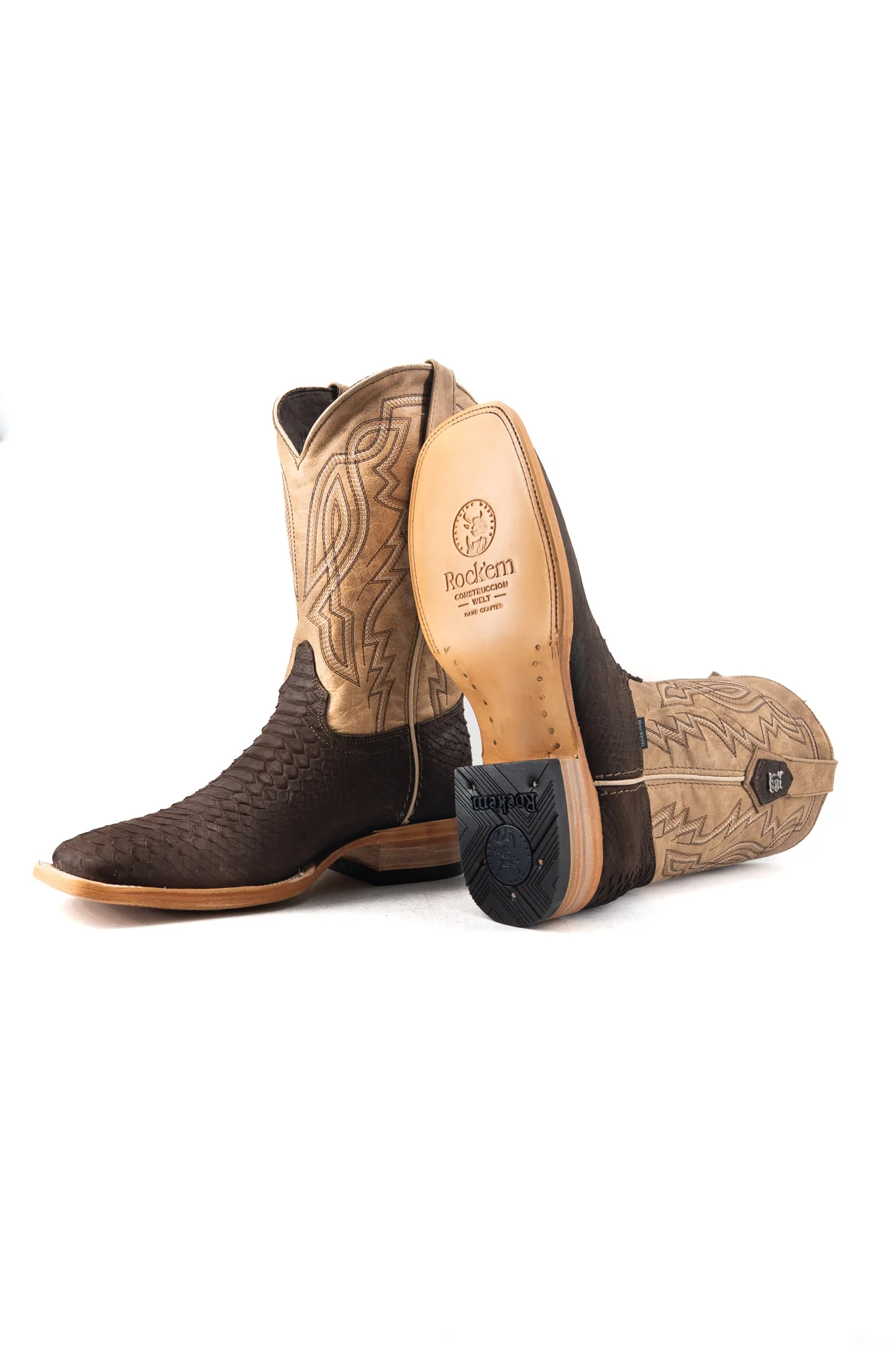 Renegate Python Square Toe Cowboy Boot - Image 10