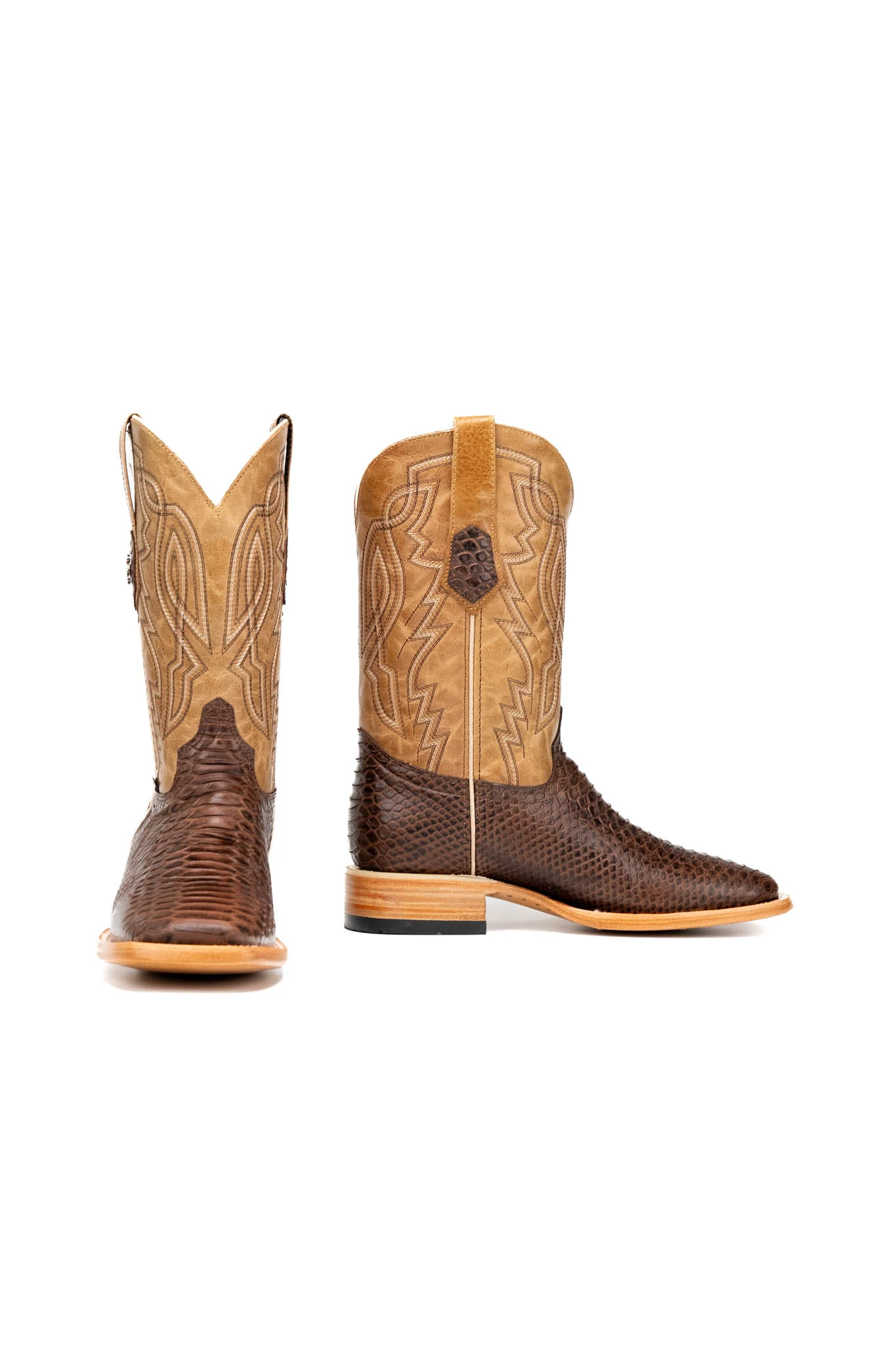 Renegate Python Square Toe Cowboy Boot - Image 4