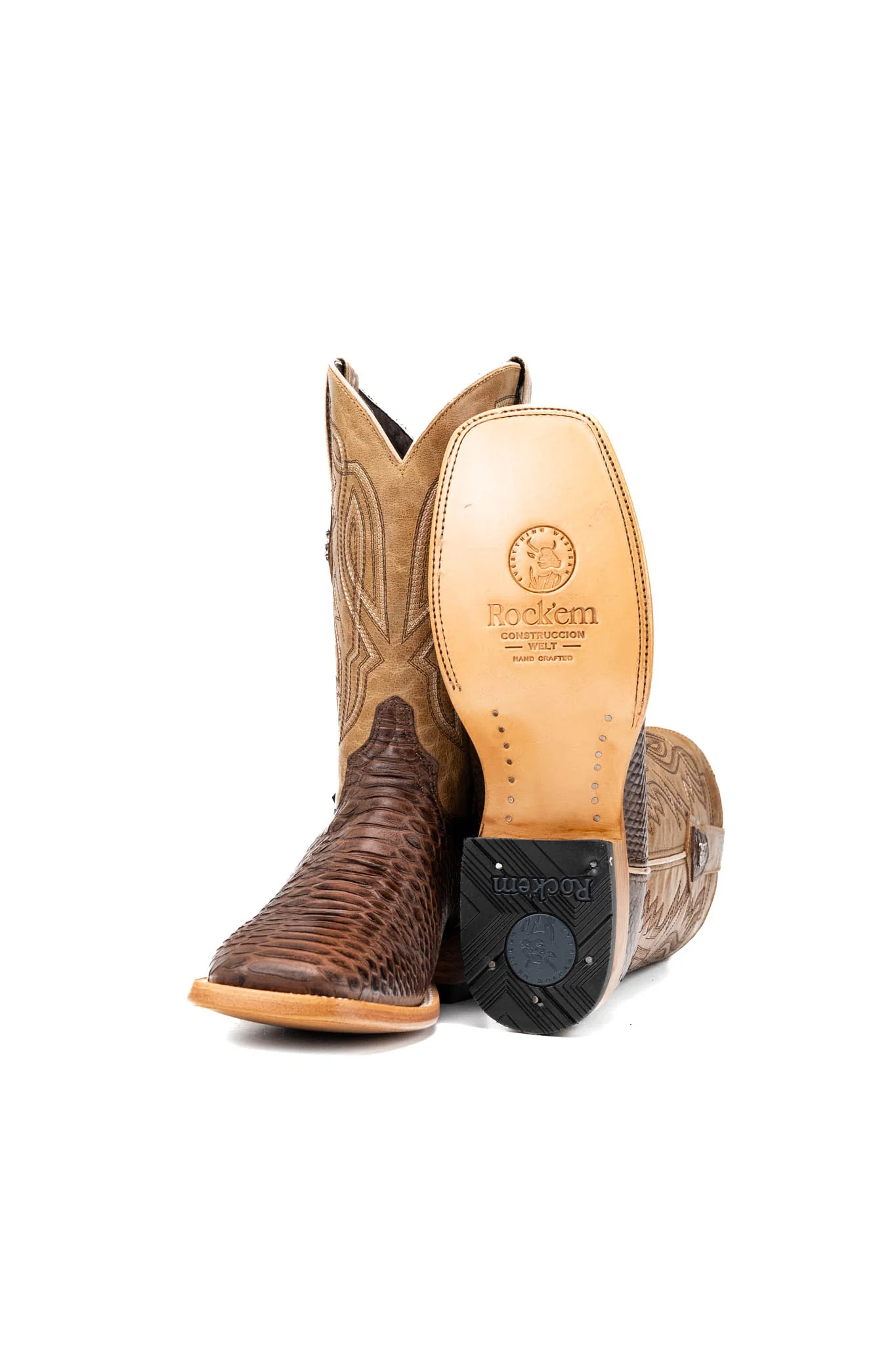 Renegate Python Square Toe Cowboy Boot - Image 5