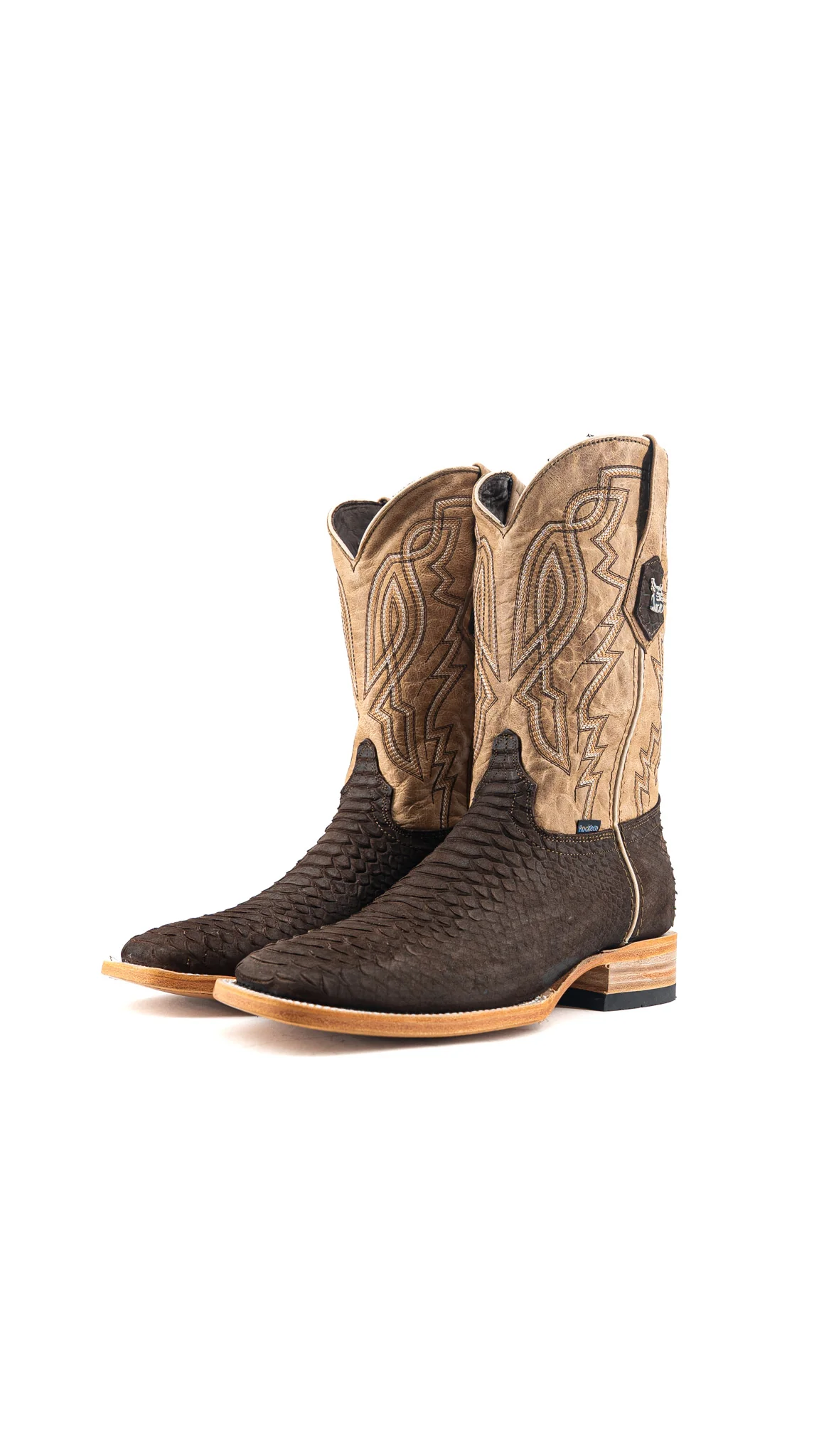 Renegate Python Square Toe Cowboy Boot - Image 7