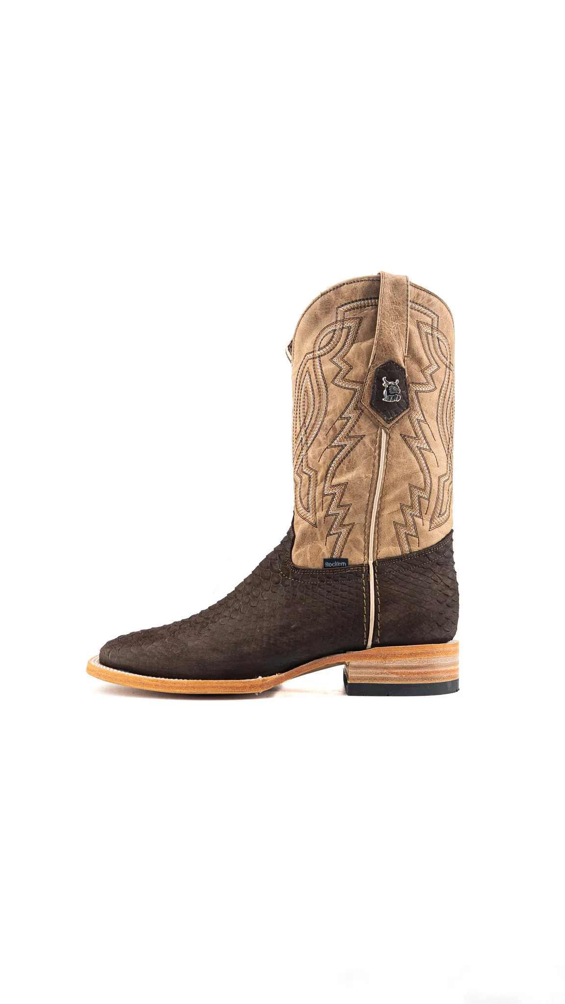 Renegate Python Square Toe Cowboy Boot - Image 8