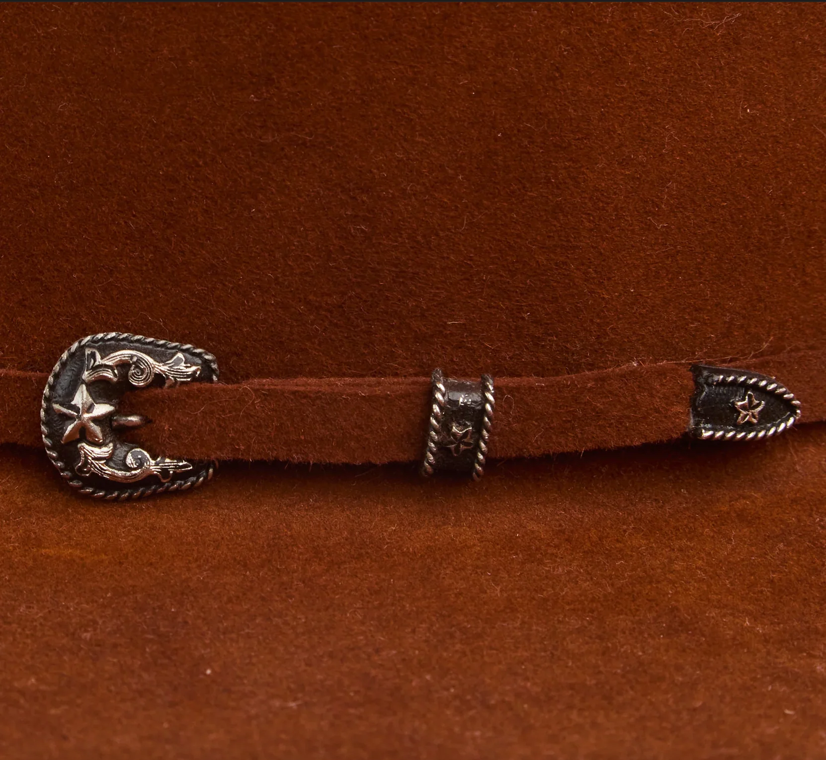 Resistol 6X Midnight Rust Open Crown Felt Cowboy Hat - Image 2