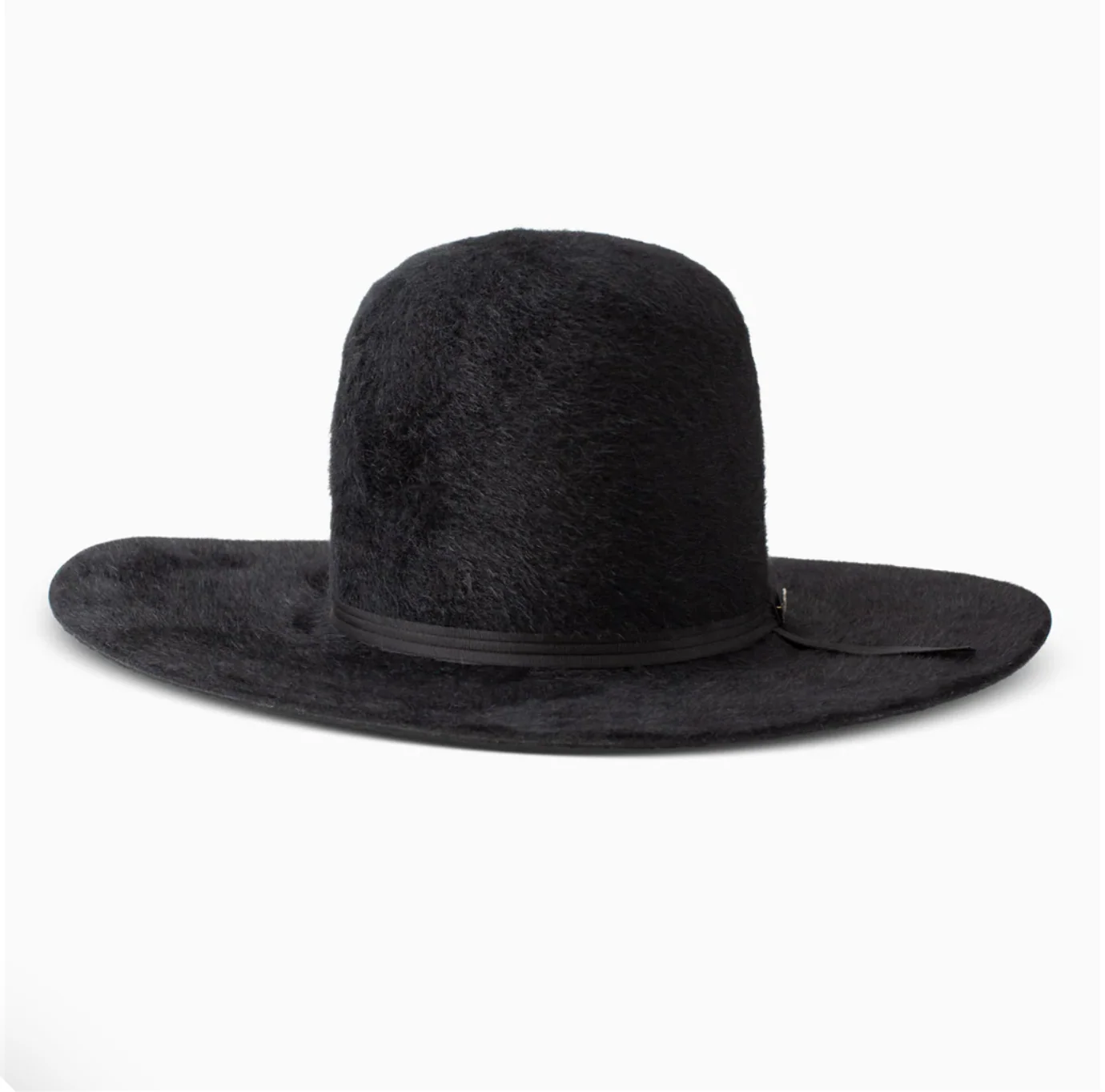 Resistol 8X Black Kodiak Open Crown Felt Cowboy Hat - Image 3