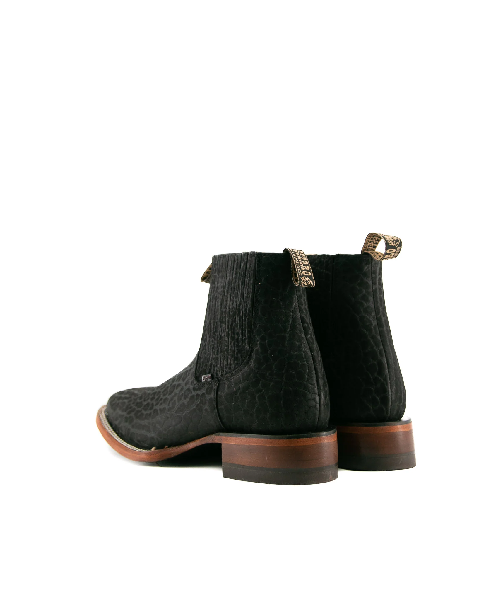 Bessero Leather Bull Neck Square Toe Men's Ankle Boot - Image 13