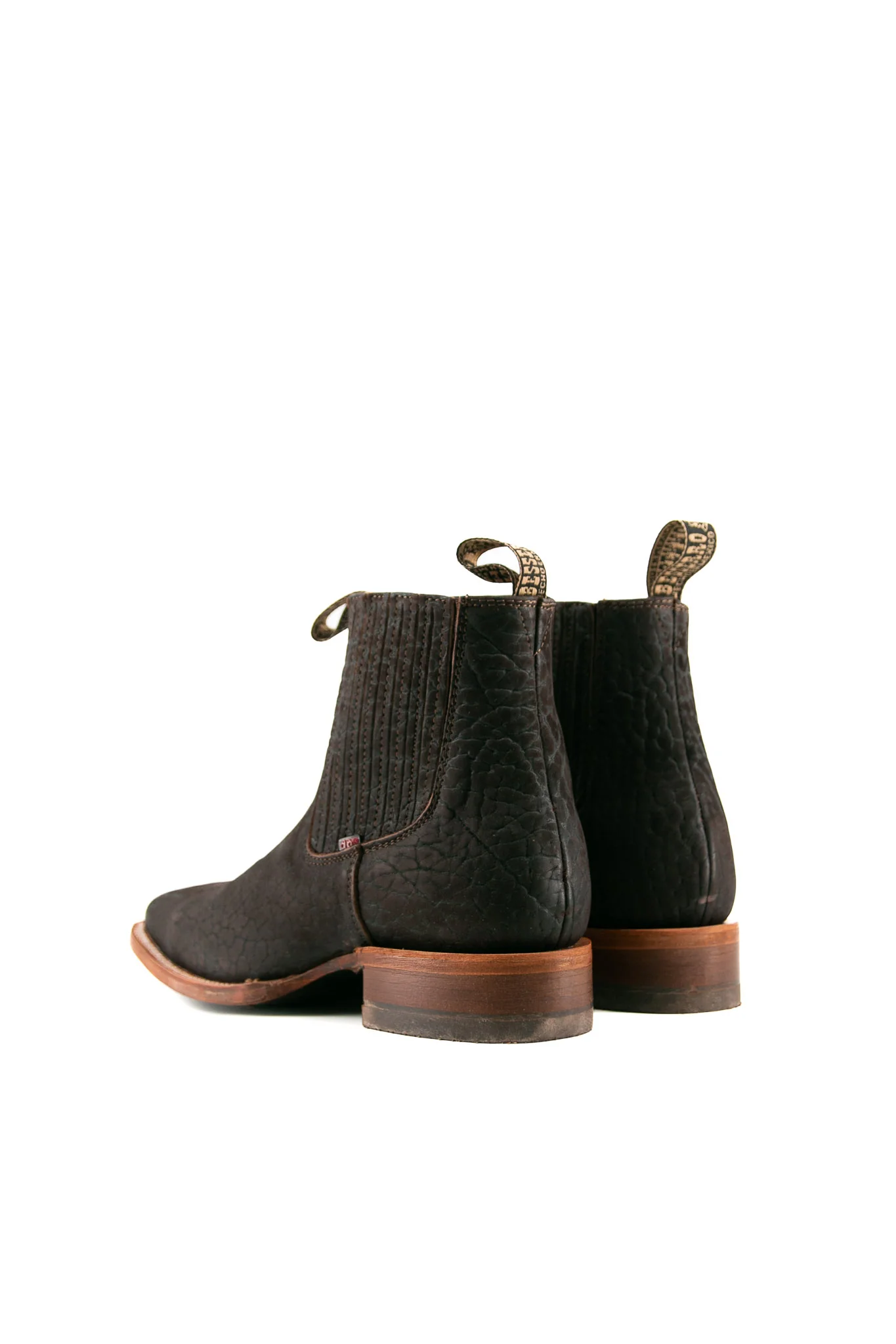 Bessero Leather Bull Neck Square Toe Men's Ankle Boot - Image 3