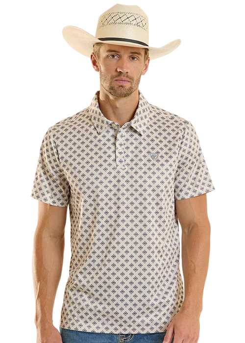 Rock & Roll Aztec Geo Short Sleeve Polo - Image 3