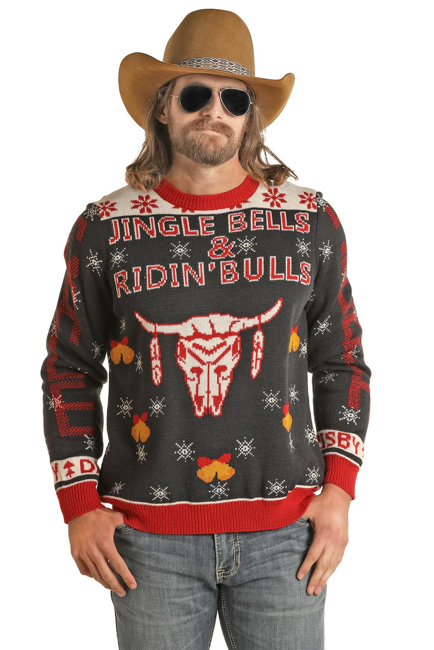 Rock & Roll Denim Dale Brisby Graphic Men's Sweater BU32T02957 JJ - Image 2