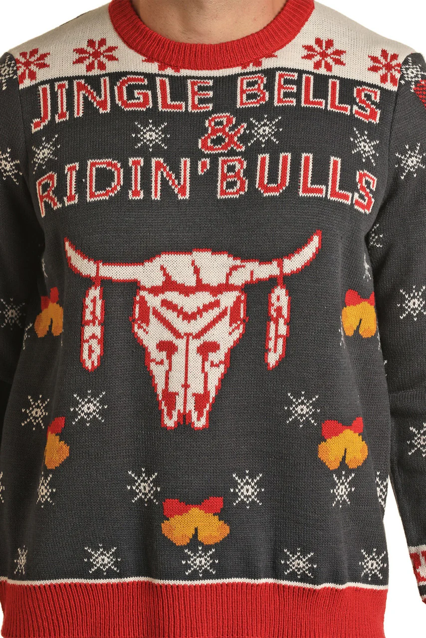 Rock & Roll Denim Dale Brisby Graphic Men's Sweater BU32T02957 JJ - Image 3