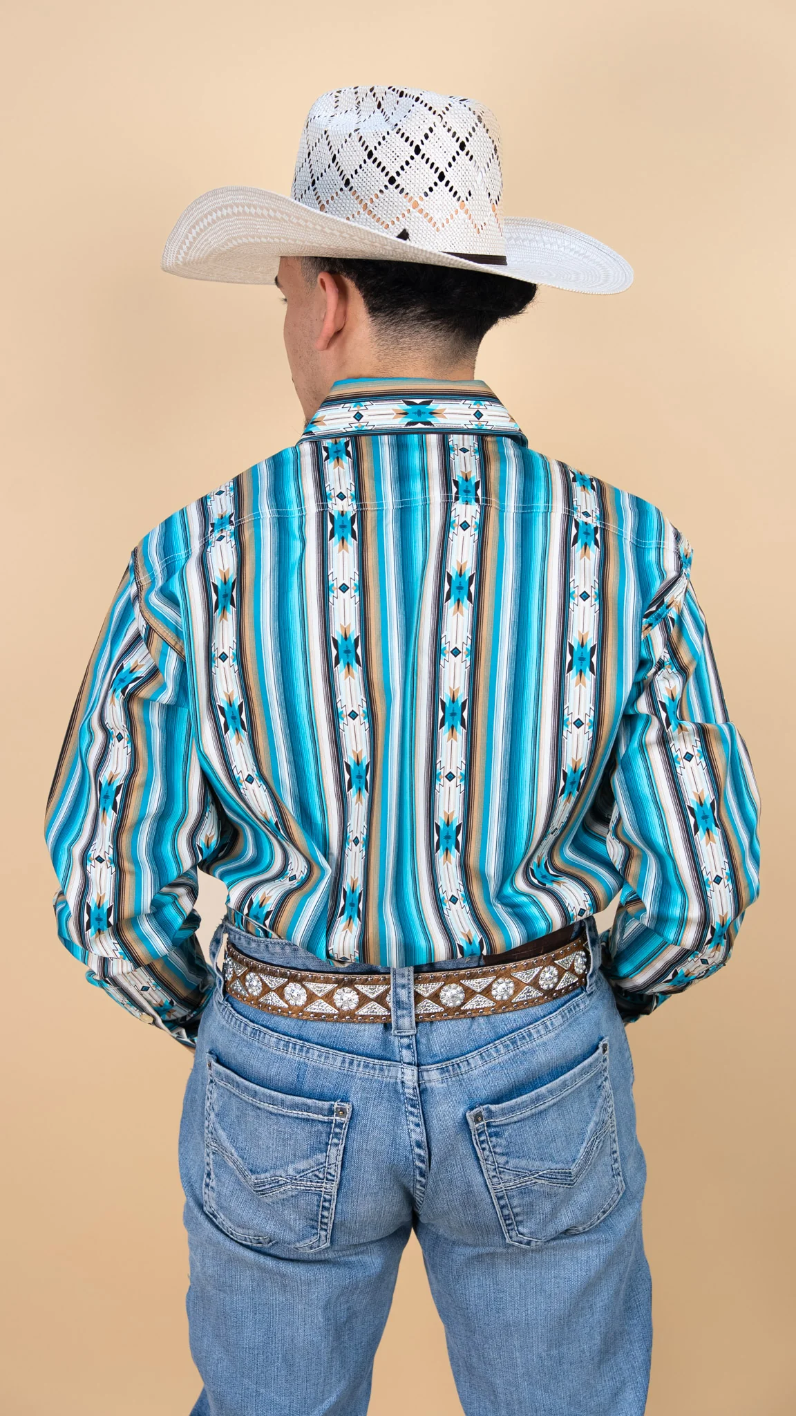 Rock & Roll Long Sleeve Aztec Valdez Button-Up - Image 3