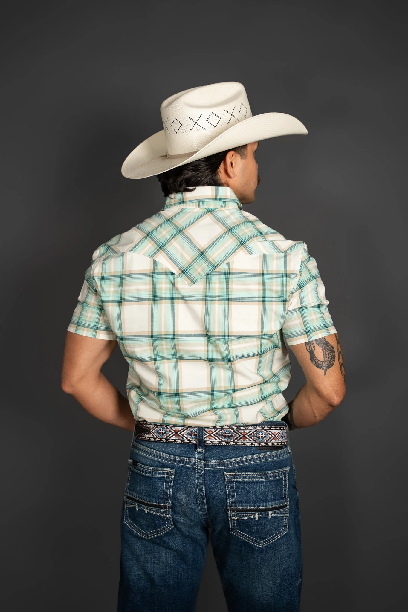Rock & Roll Plaid Pearl Snap - Image 3