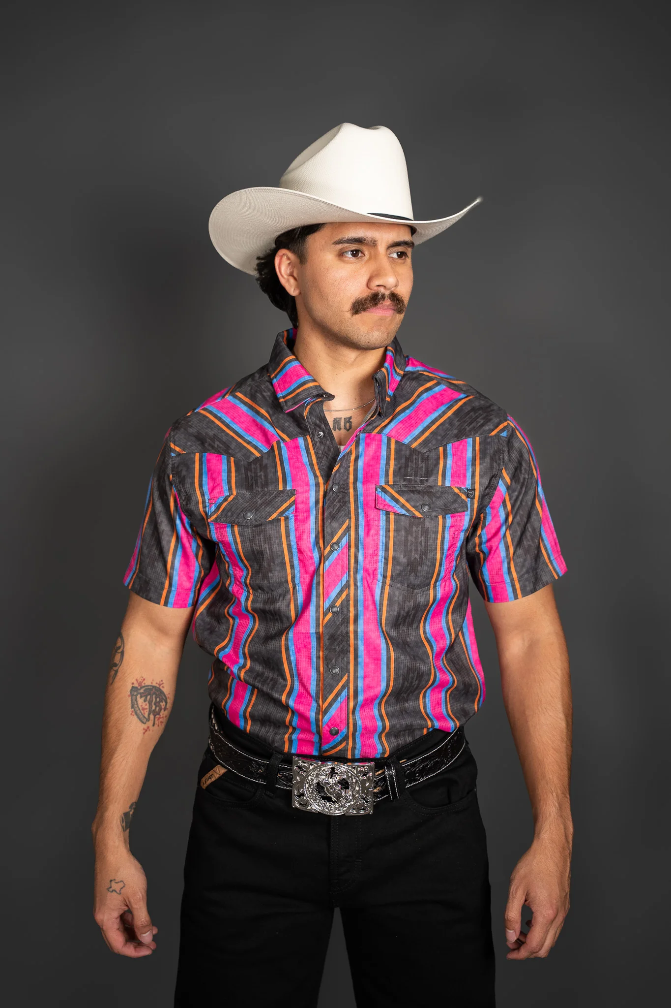Rock & Roll Ripstop Stripes Short Sleeve Shirt - Image 2