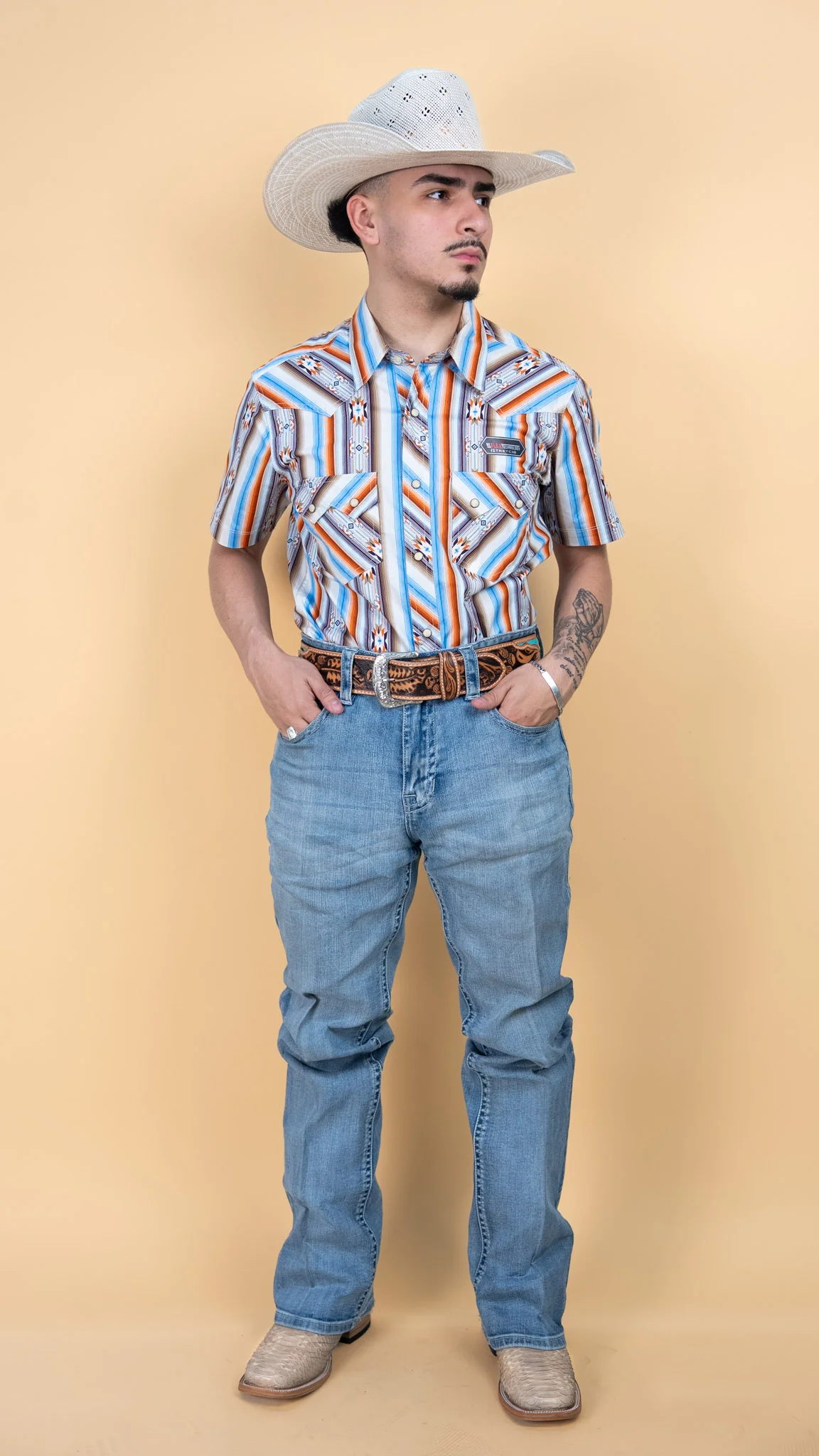 Rock & Roll Short Sleeve Moore Pearl Snap - Image 4