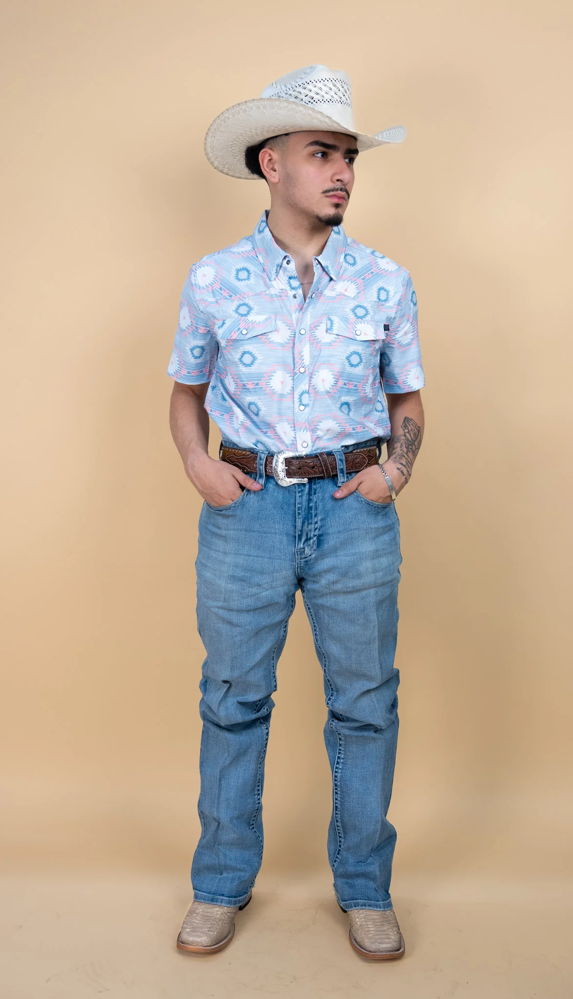 Rock & Roll Short Sleeve Tuner Pearl Snap - Image 4