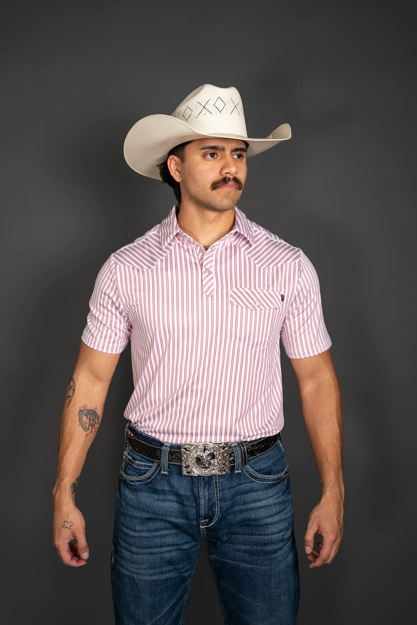 Rock & Roll Stripes Short Sleeve Polo