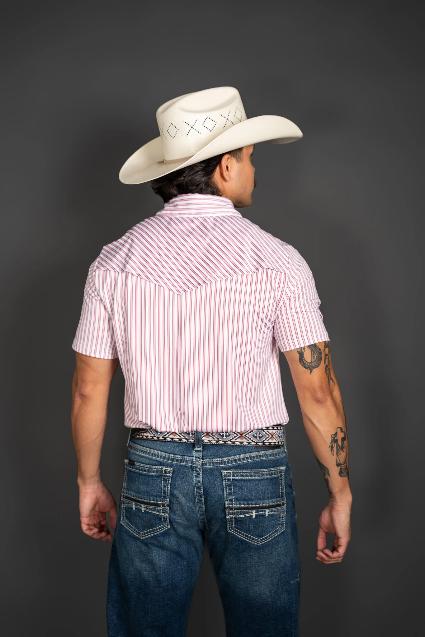 Rock & Roll Stripes Short Sleeve Polo - Image 3