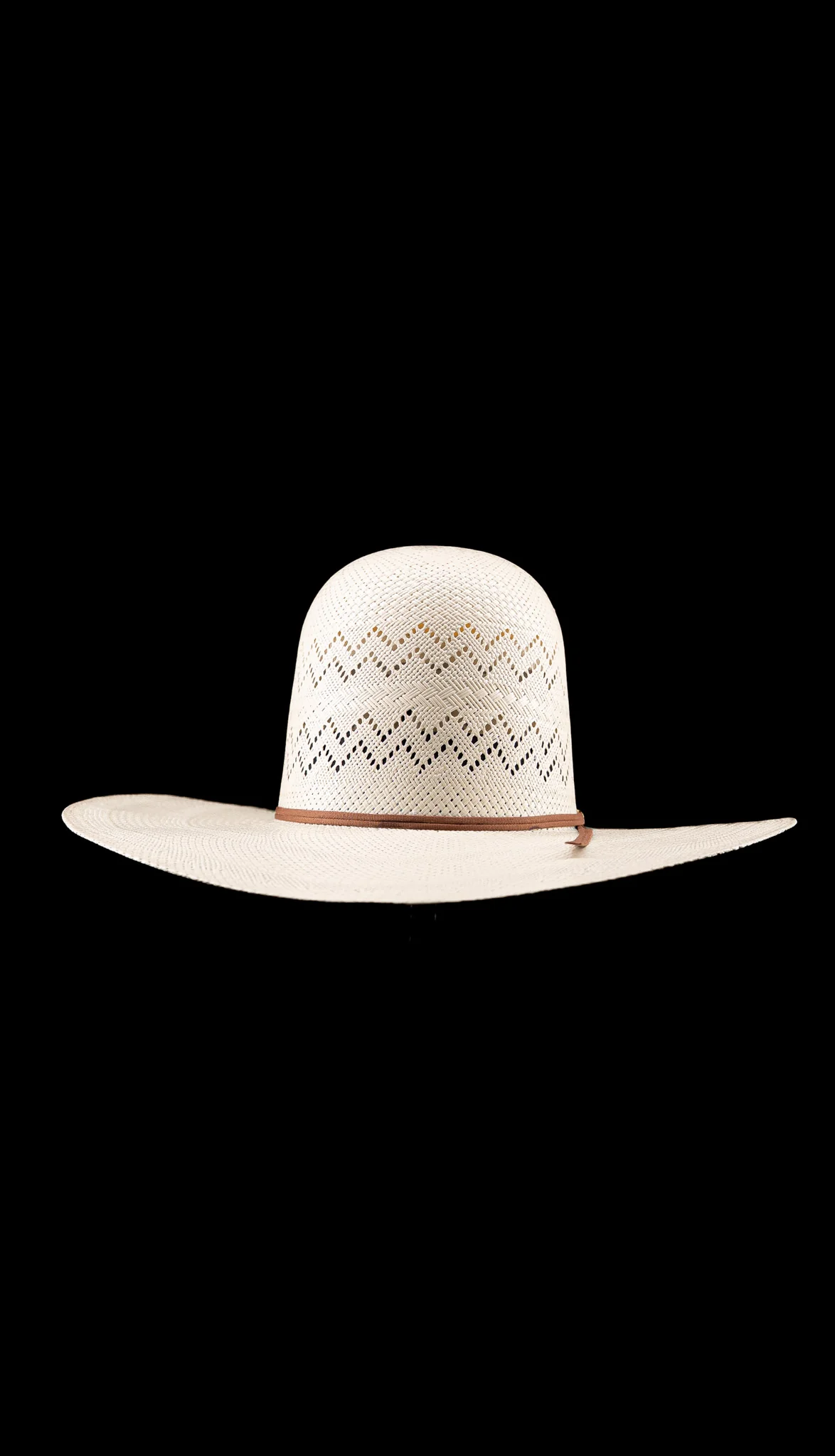 Rock'em 100X Zigzag Open Crown Straw Hat - Image 2