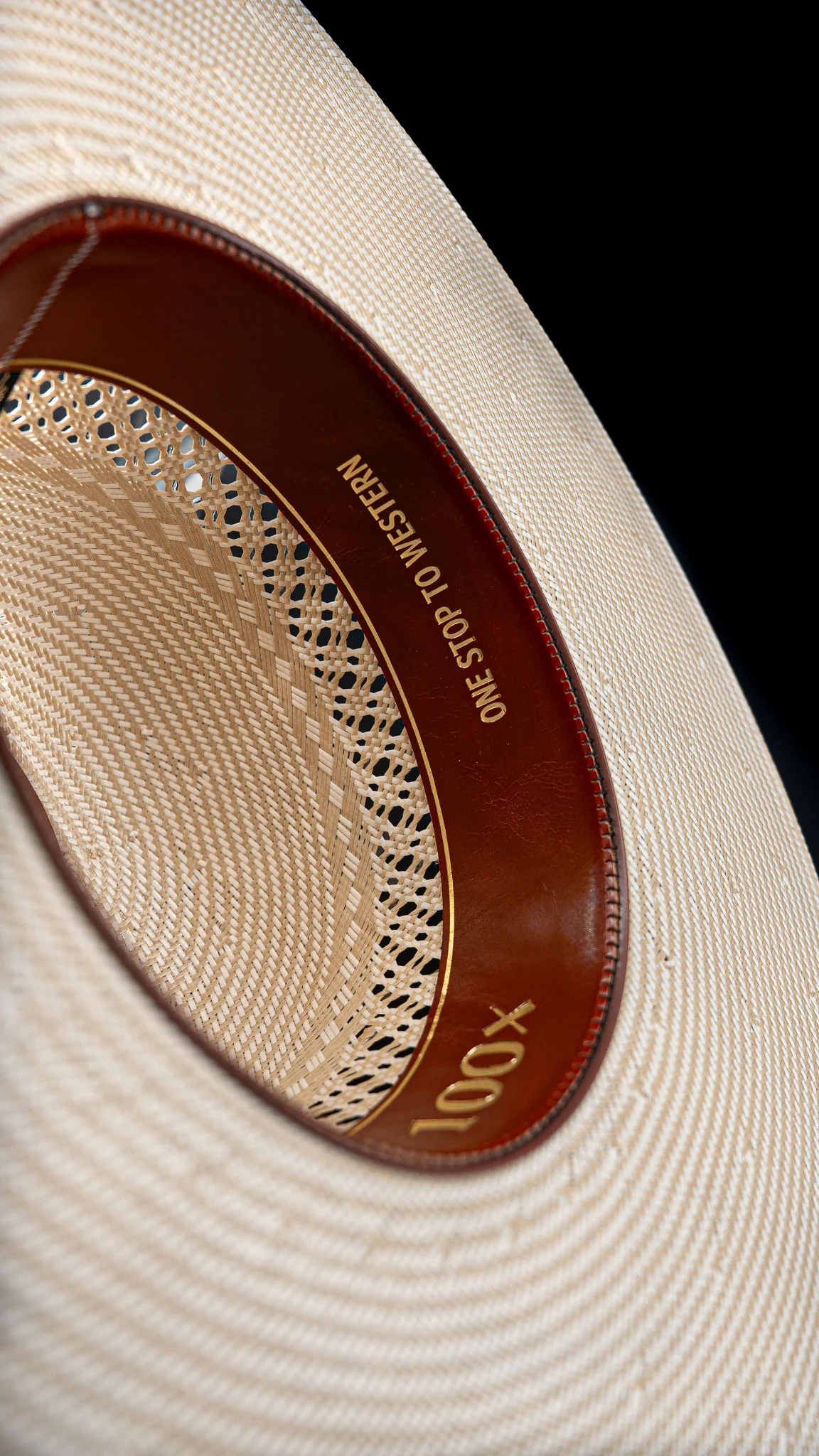 Rock'em 100X Bitadze Open Crown Straw Hat - Image 6