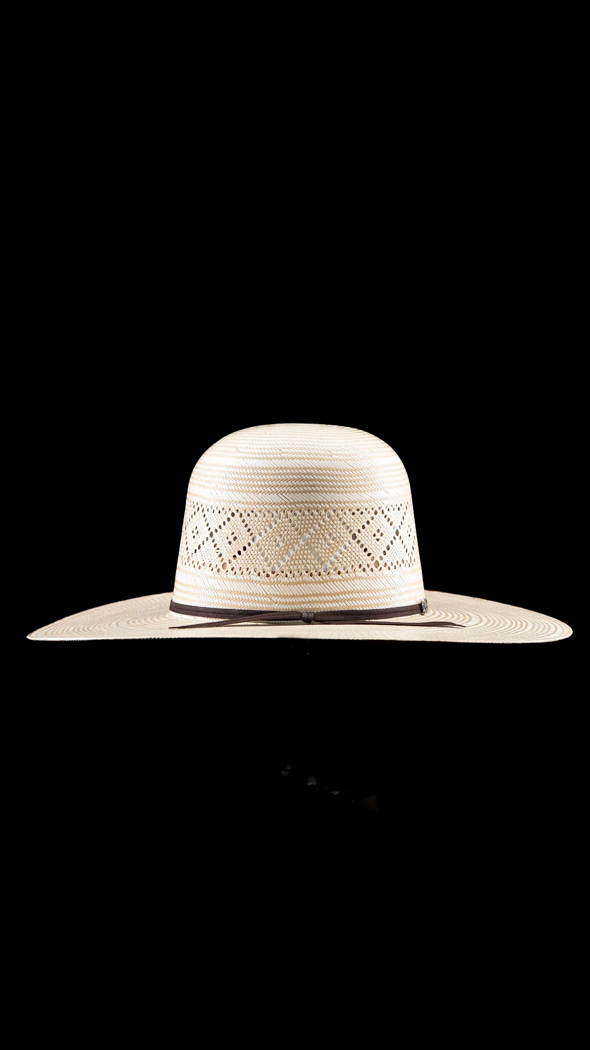 Rock'em 100X Branham Open Crown Straw Hat - Image 3