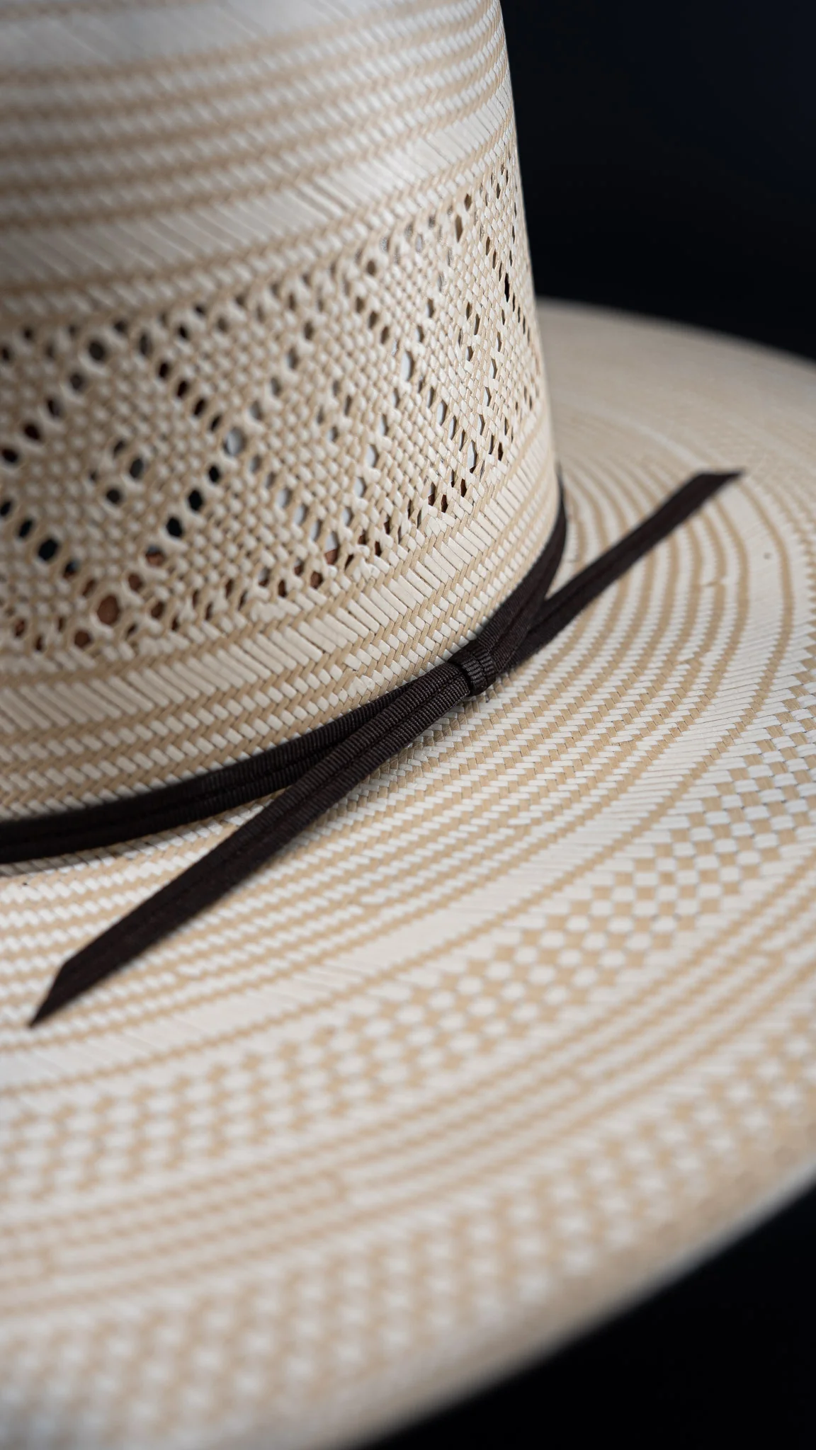 Rock'em 100X Branham Open Crown Straw Hat - Image 5