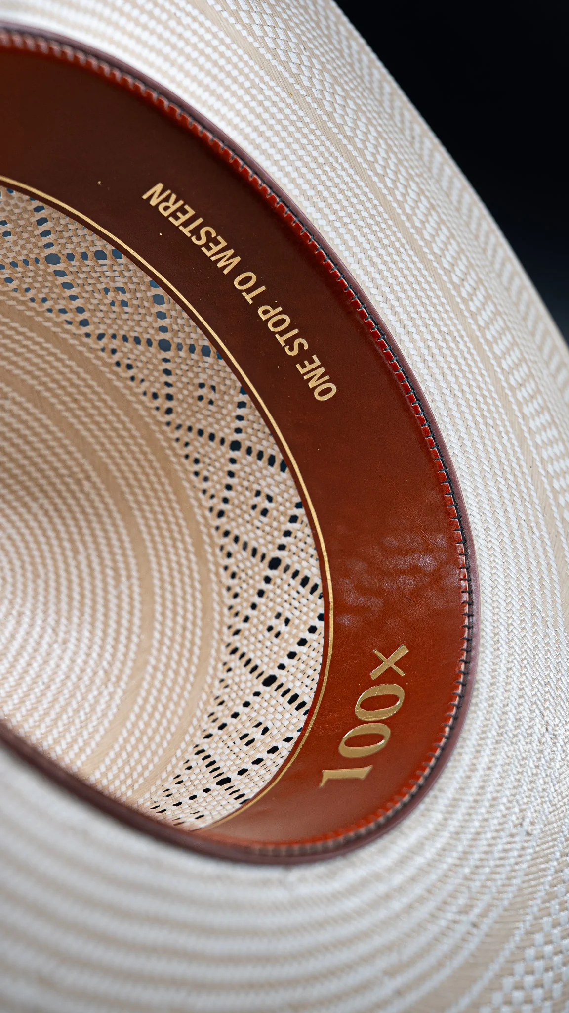 Rock'em 100X Branham Open Crown Straw Hat - Image 6
