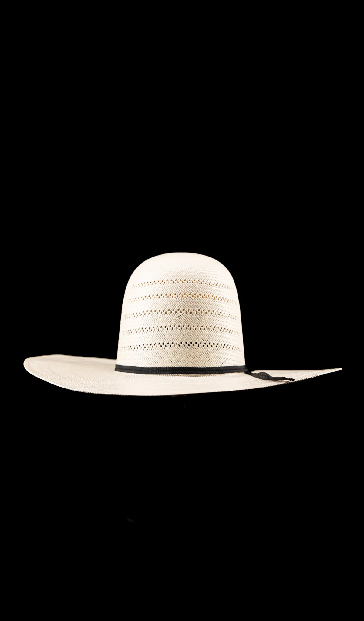 Rock'em 100X Ranch Stripe Open Crown Straw Hat - Image 2