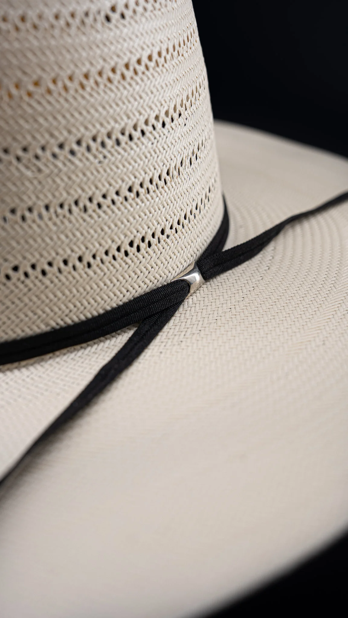 Rock'em 100X Ranch Stripe Open Crown Straw Hat - Image 4