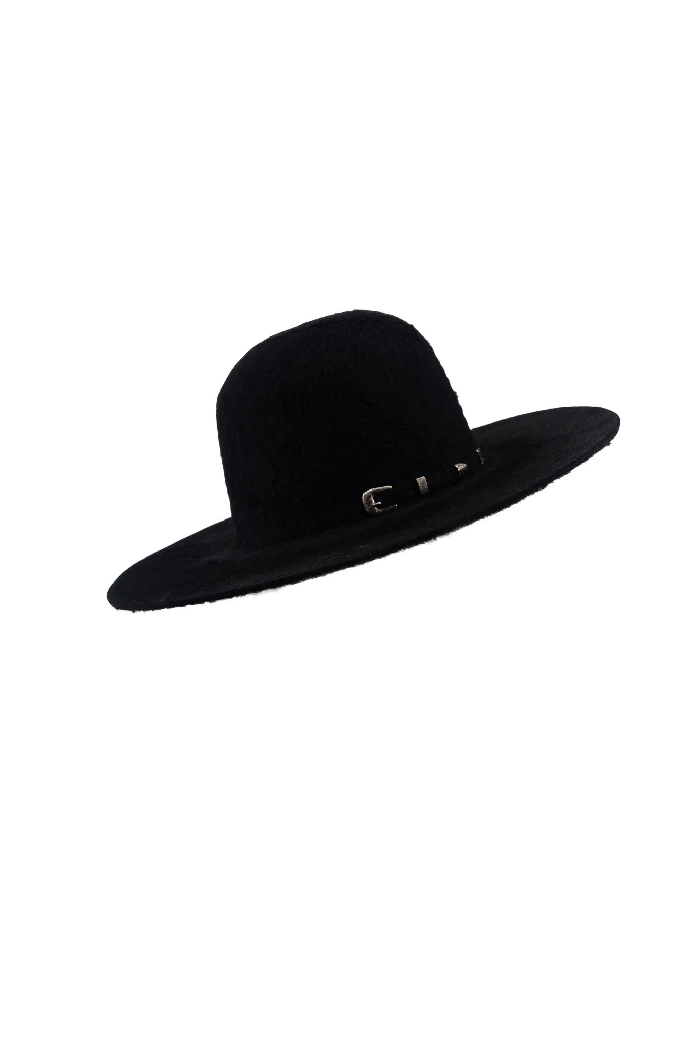 Rock'em 10X Black Grizzly Fur Open Crown Felt Cowboy Hat