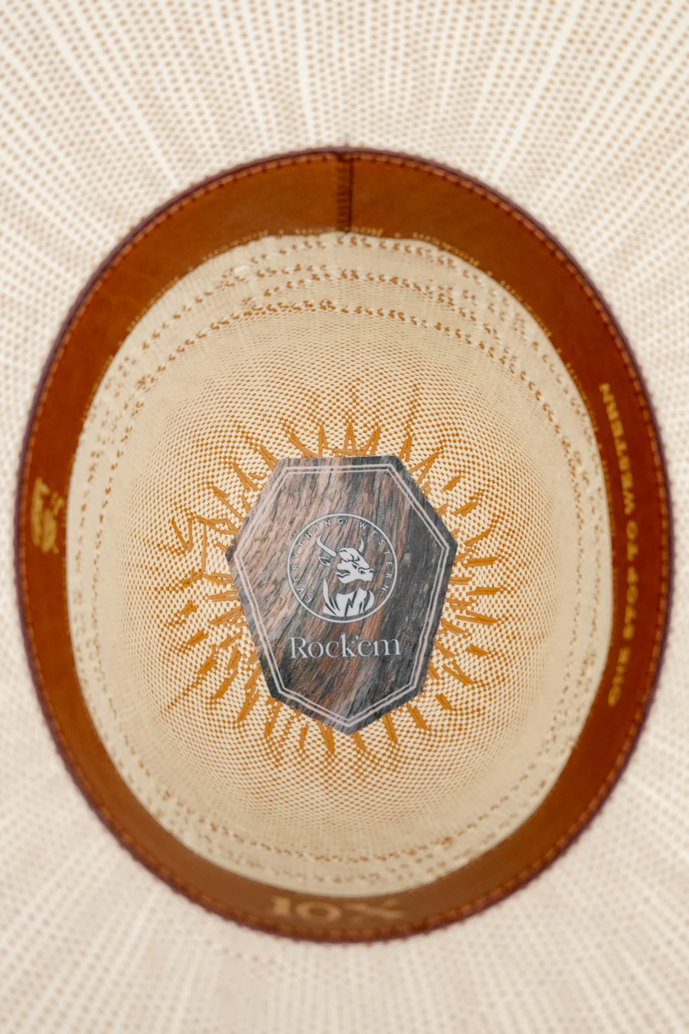 Rock'em 10X Carson Open Crown Straw Hat - Image 6