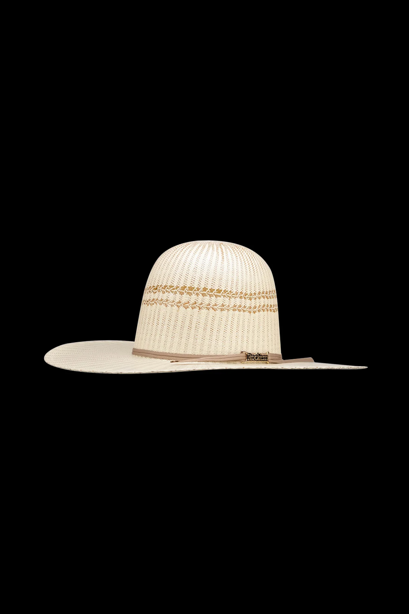 Rock'em 10X Carter Open Crown Straw Hat - Image 2