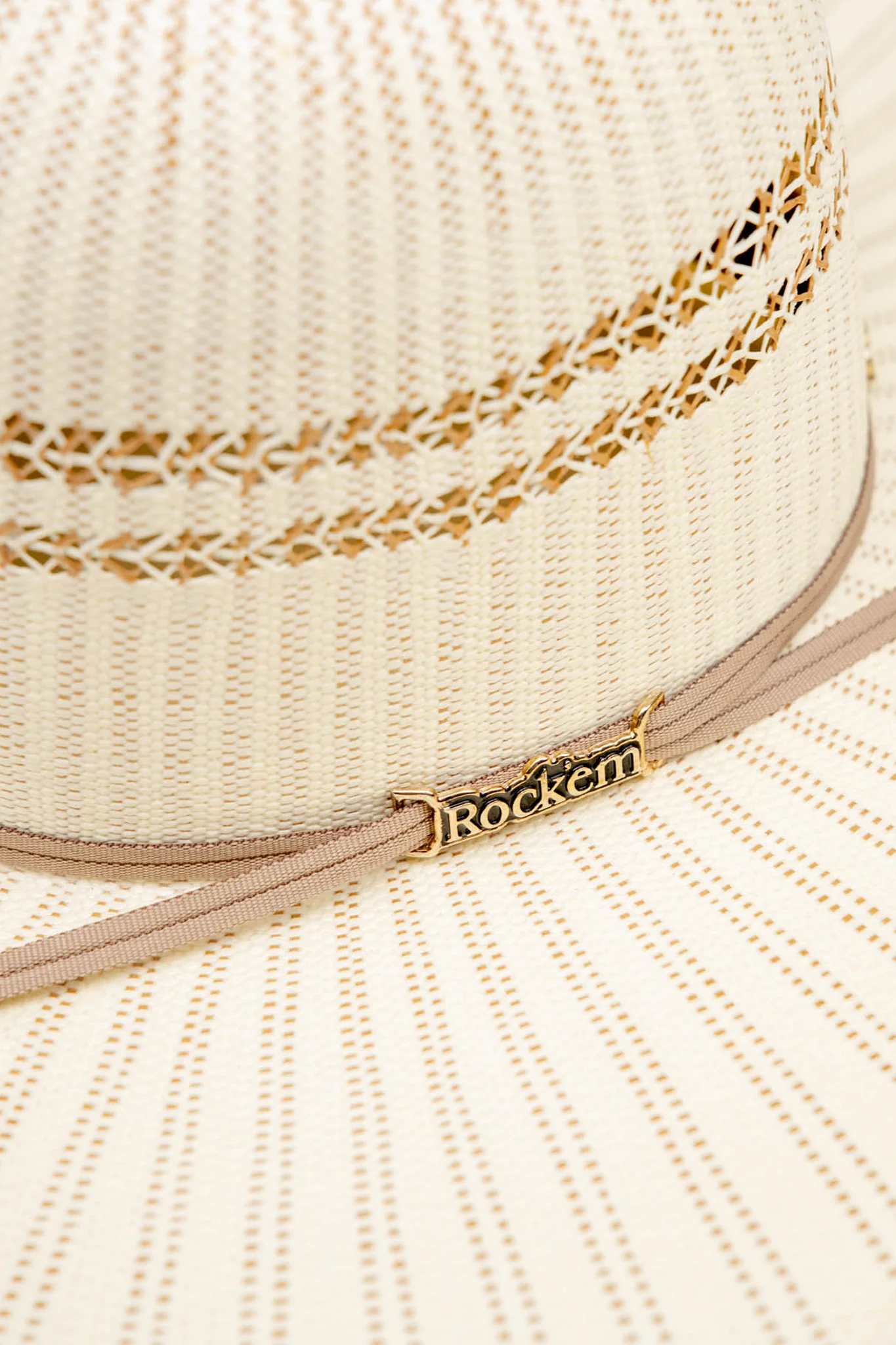 Rock'em 10X Carter Open Crown Straw Hat - Image 5