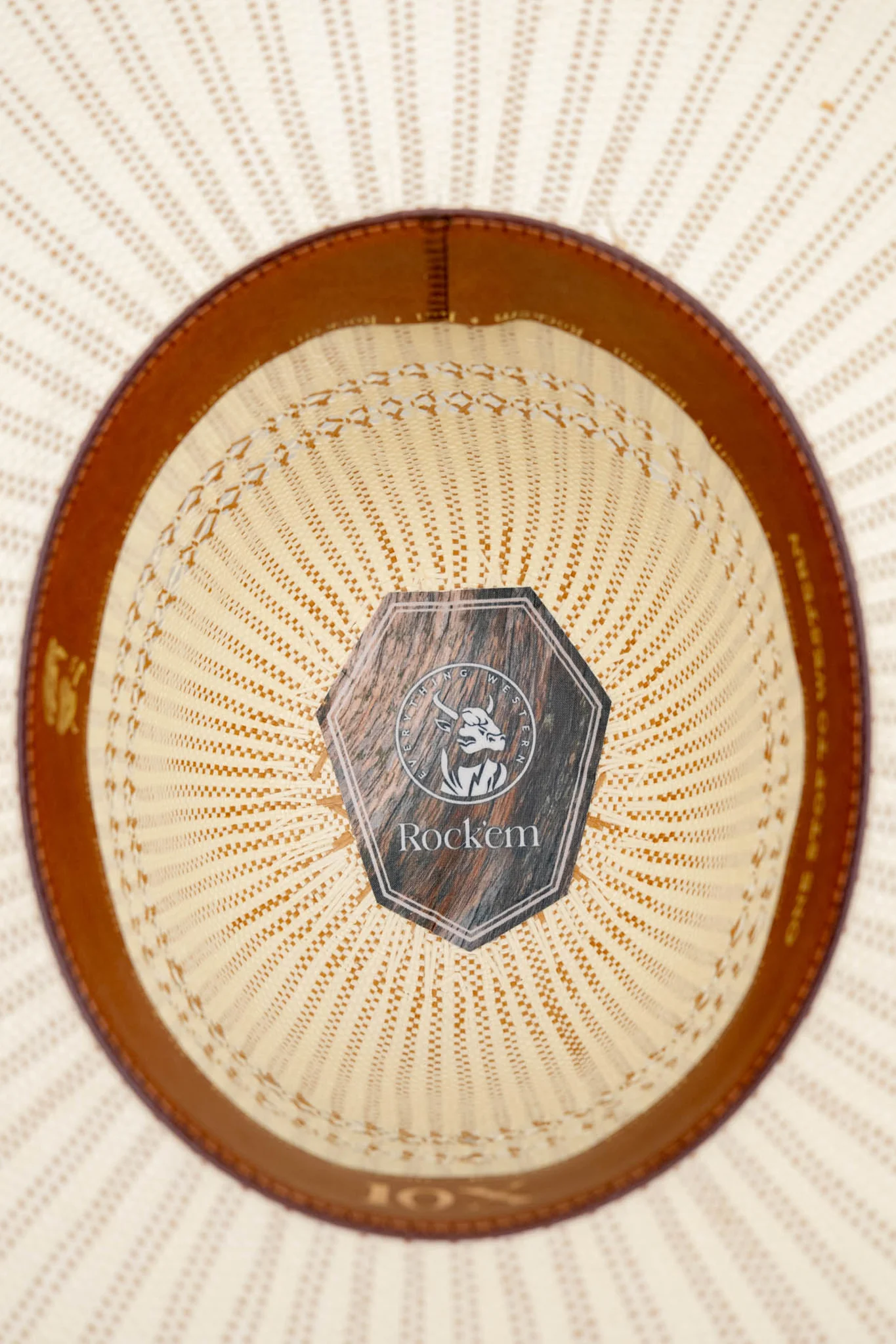 Rock'em 10X Carter Open Crown Straw Hat - Image 6