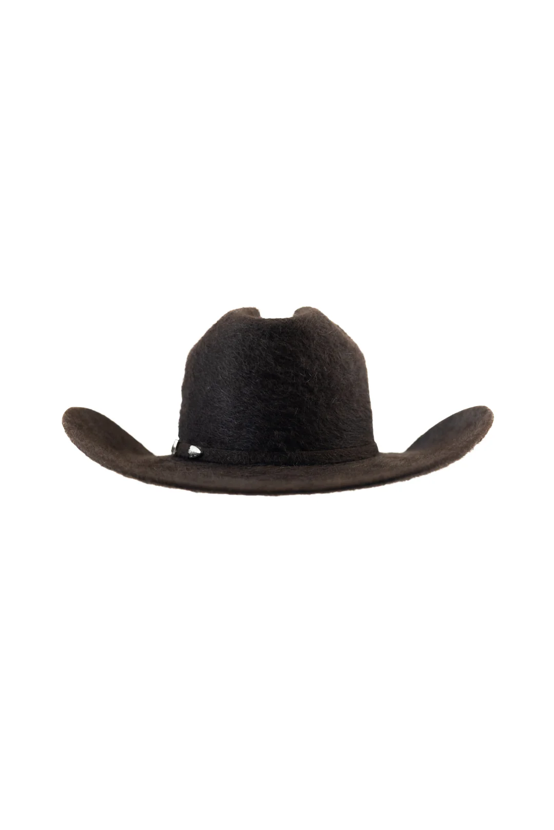 Rock'em 10X Chocolate Grizzly Fur Open Crown Felt Cowboy Hat - Image 3