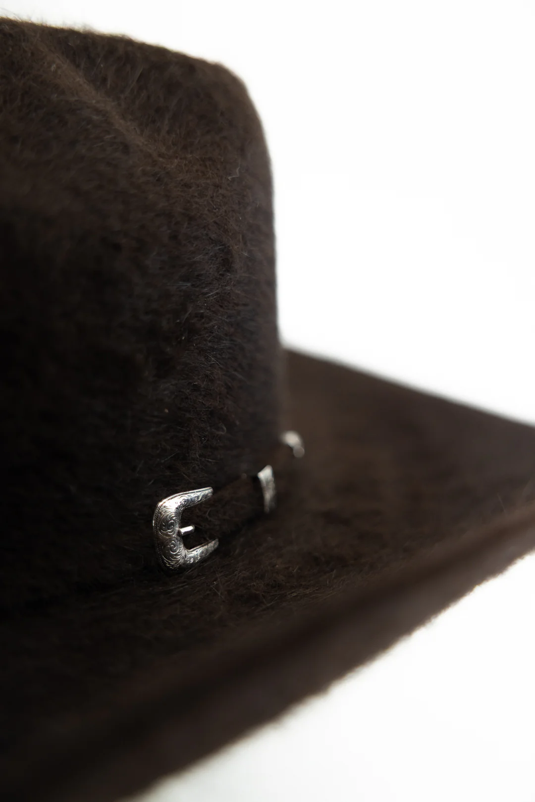 Rock'em 10X Chocolate Grizzly Fur Open Crown Felt Cowboy Hat - Image 4