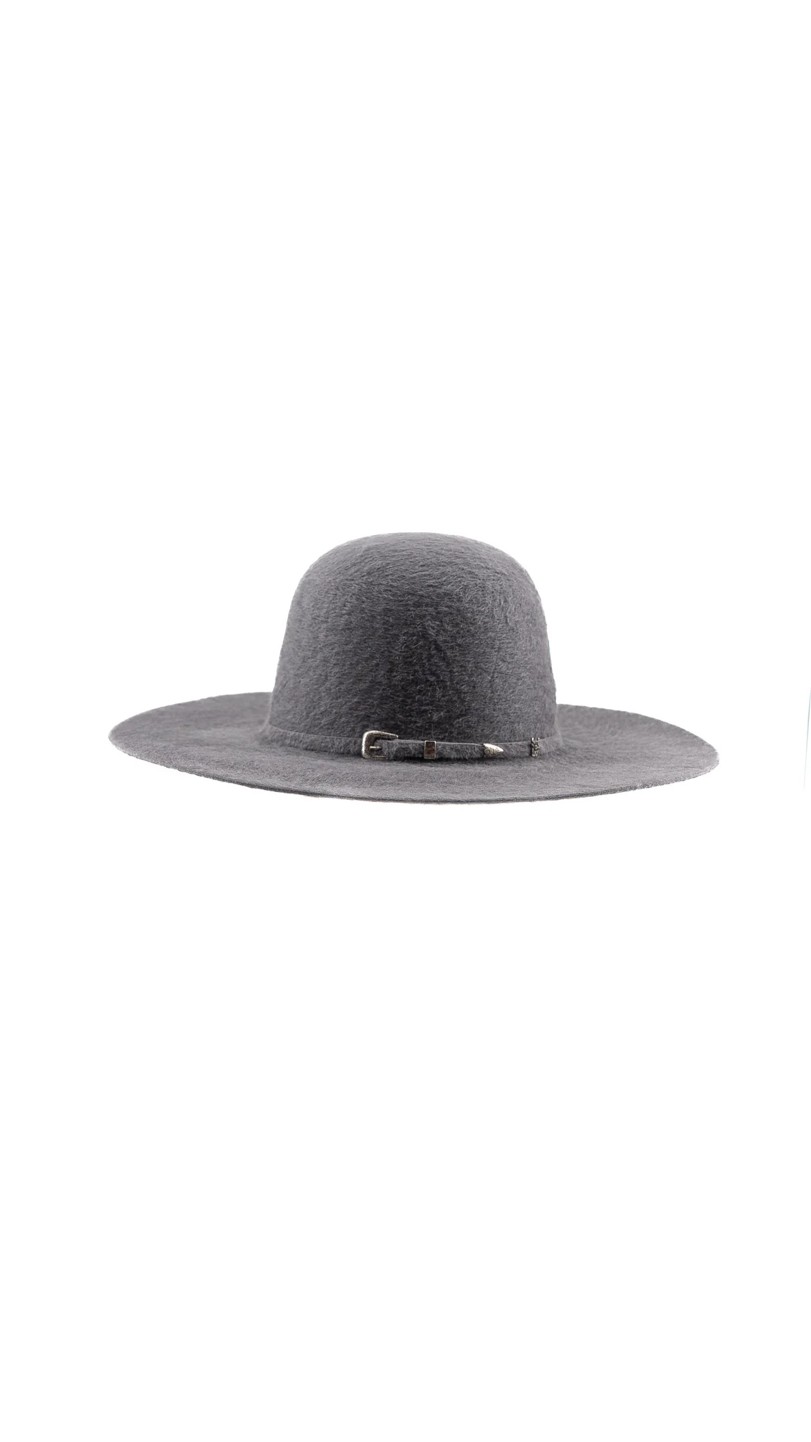 Rock'em 10X Dark Gray Grizzly Fur Open Crown Felt Cowboy Hat - Image 2