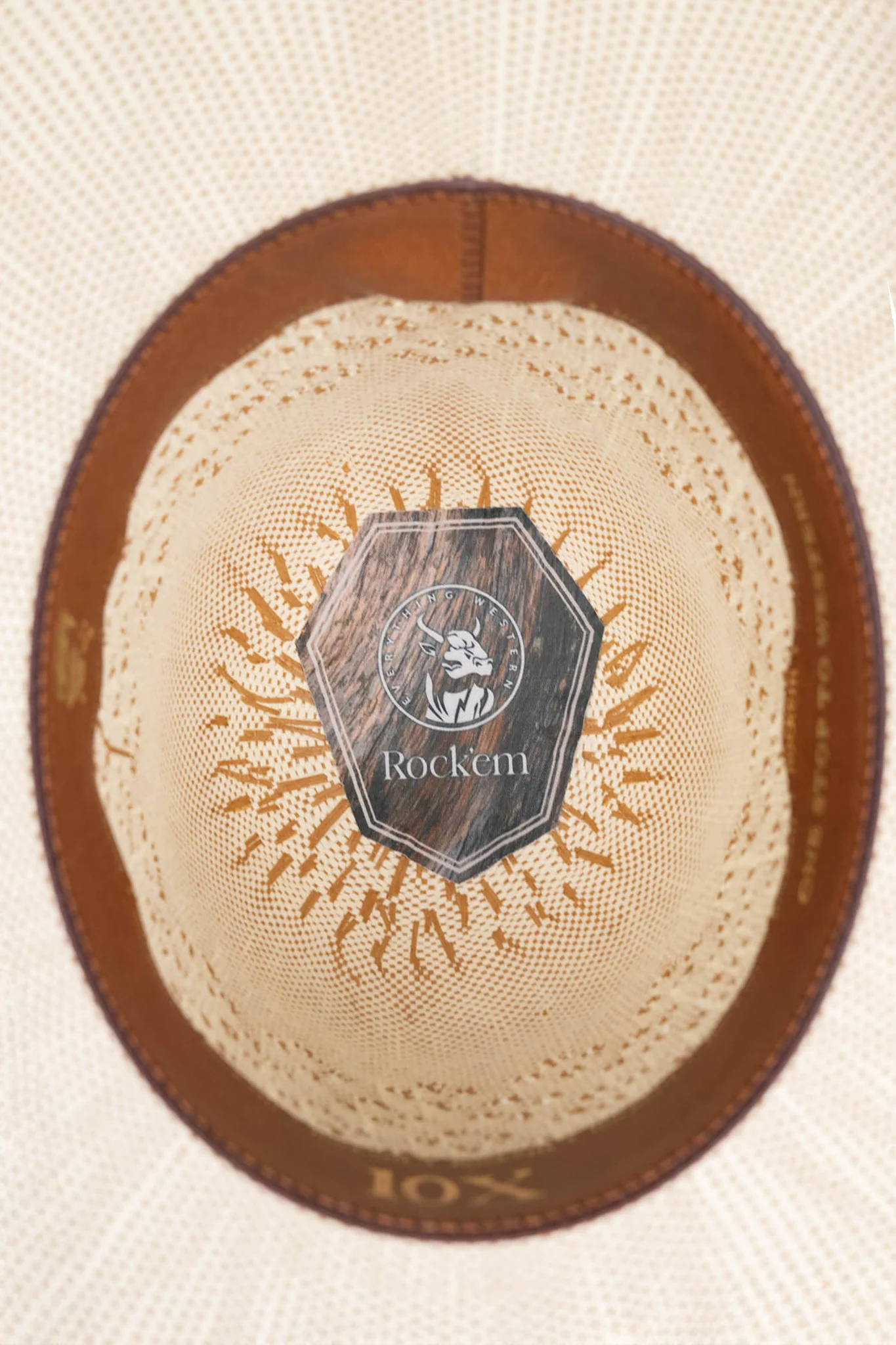 Rock'em 10X Weston Open Crown Straw Hat - Image 6