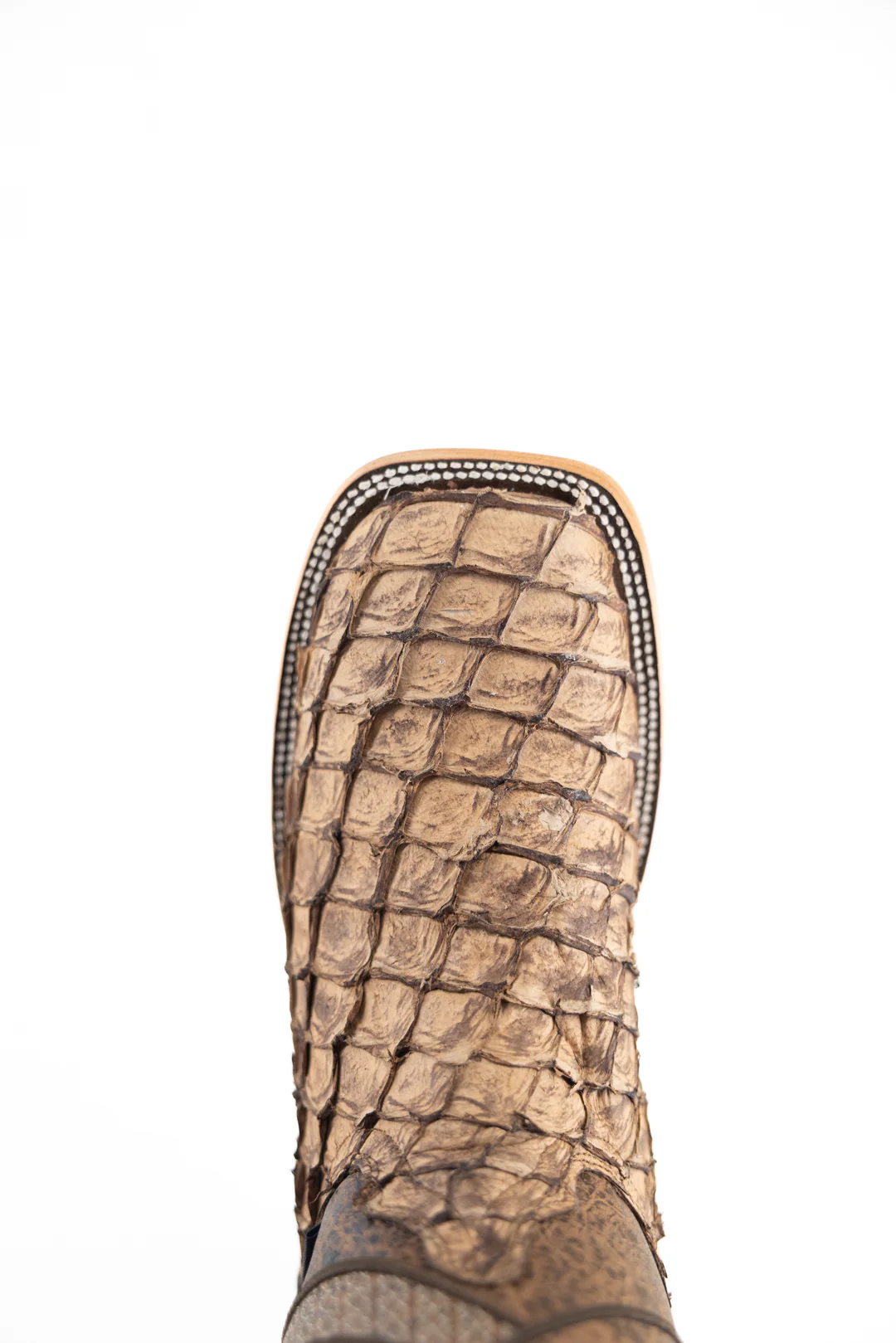Prescott Pirarucu Exotic Square Toe Cowboy Boot - Image 10