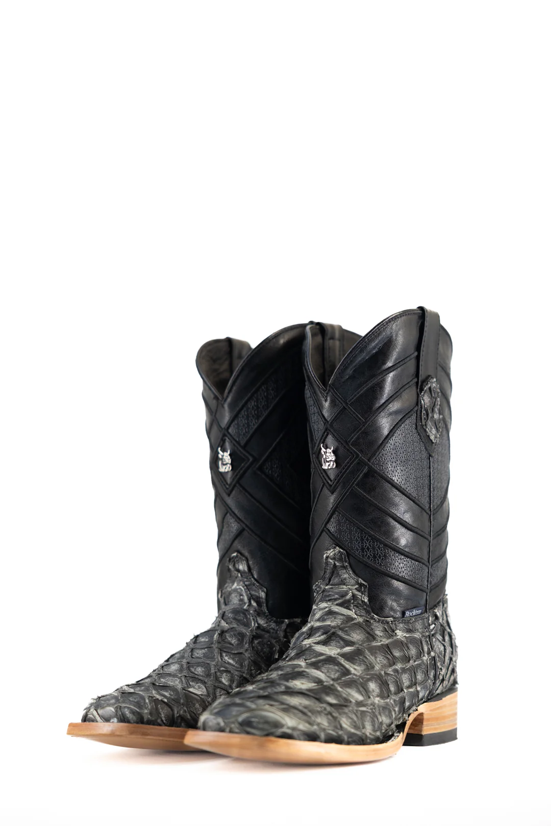 Prescott Pirarucu Exotic Square Toe Cowboy Boot - Image 11