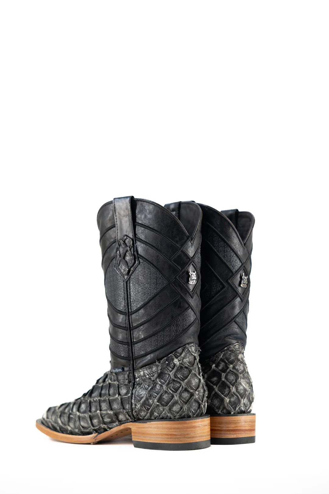 Prescott Pirarucu Exotic Square Toe Cowboy Boot - Image 13