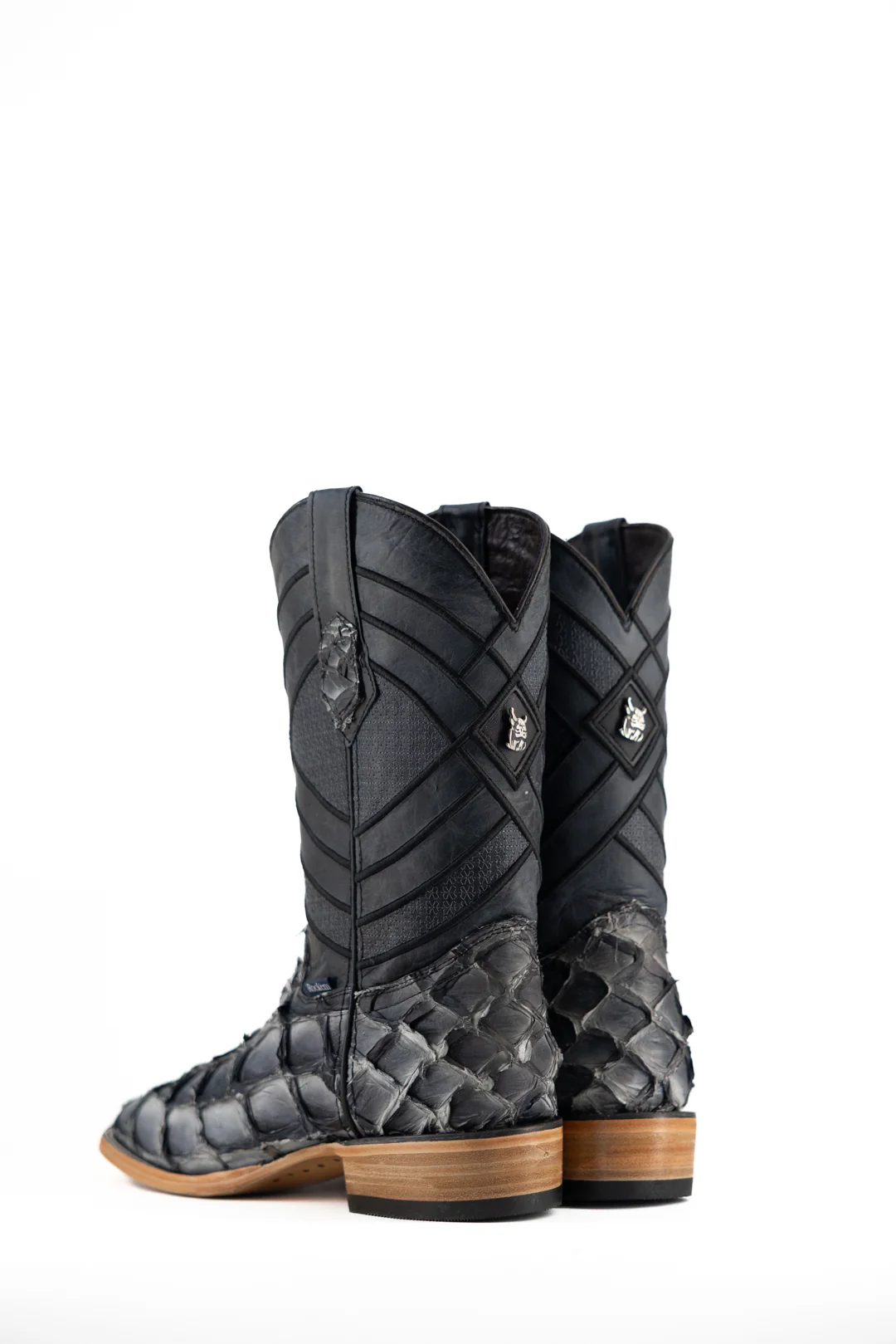 Prescott Pirarucu Exotic Square Toe Cowboy Boot - Image 23